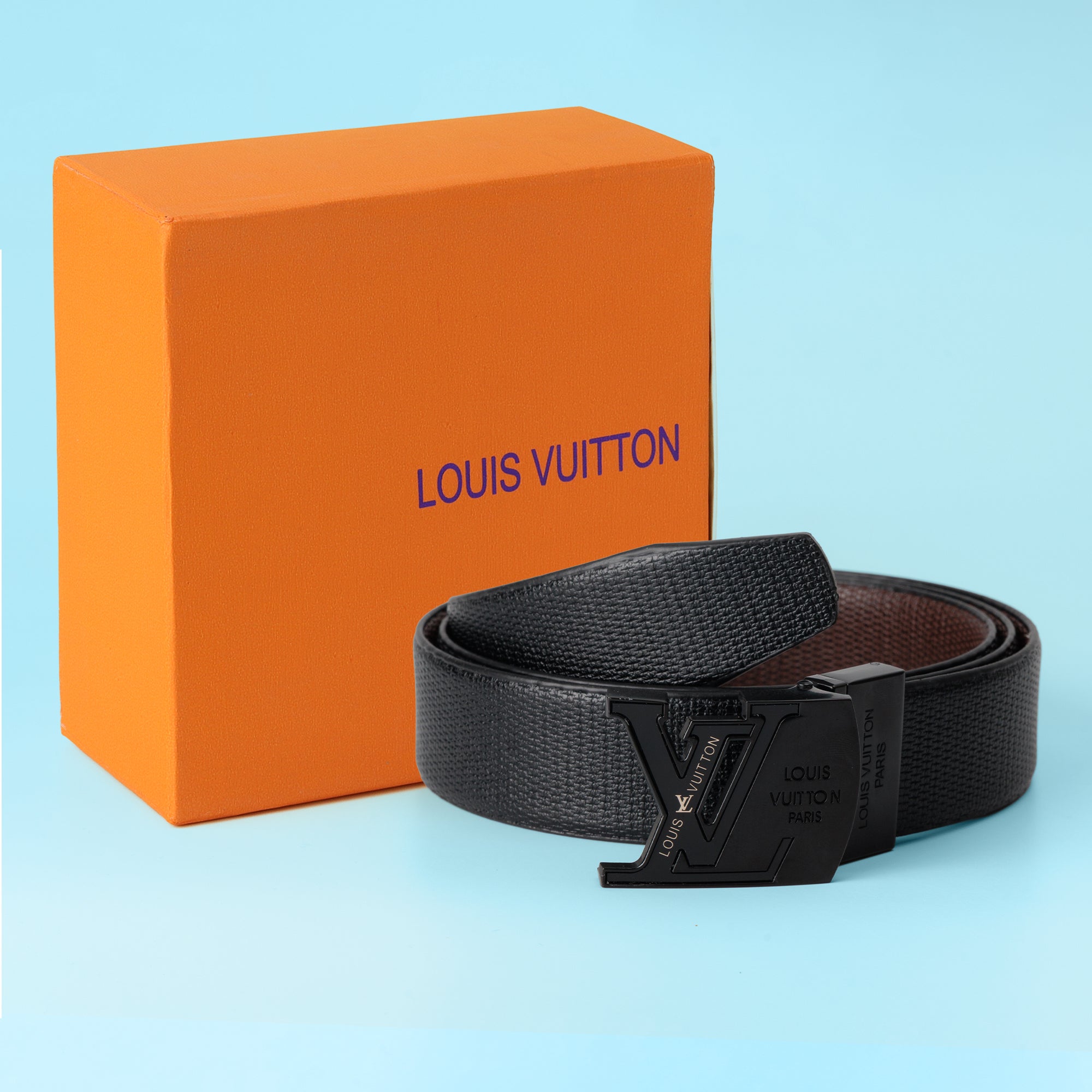 Monogram Black Statement Belt