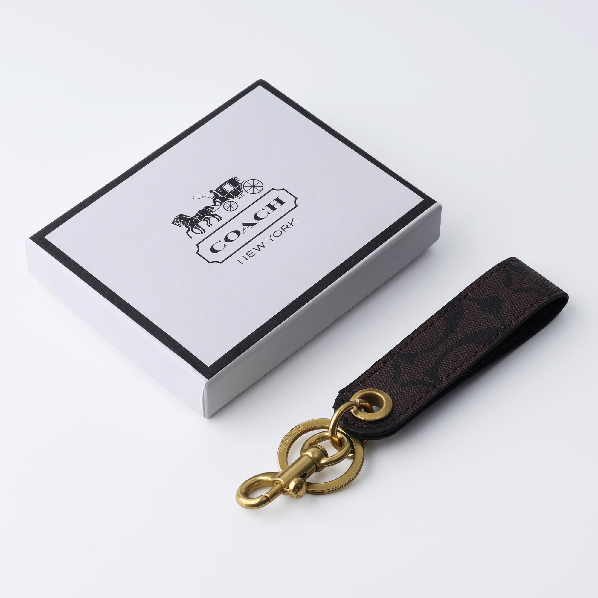 Espresso Heritage Loop Keychain