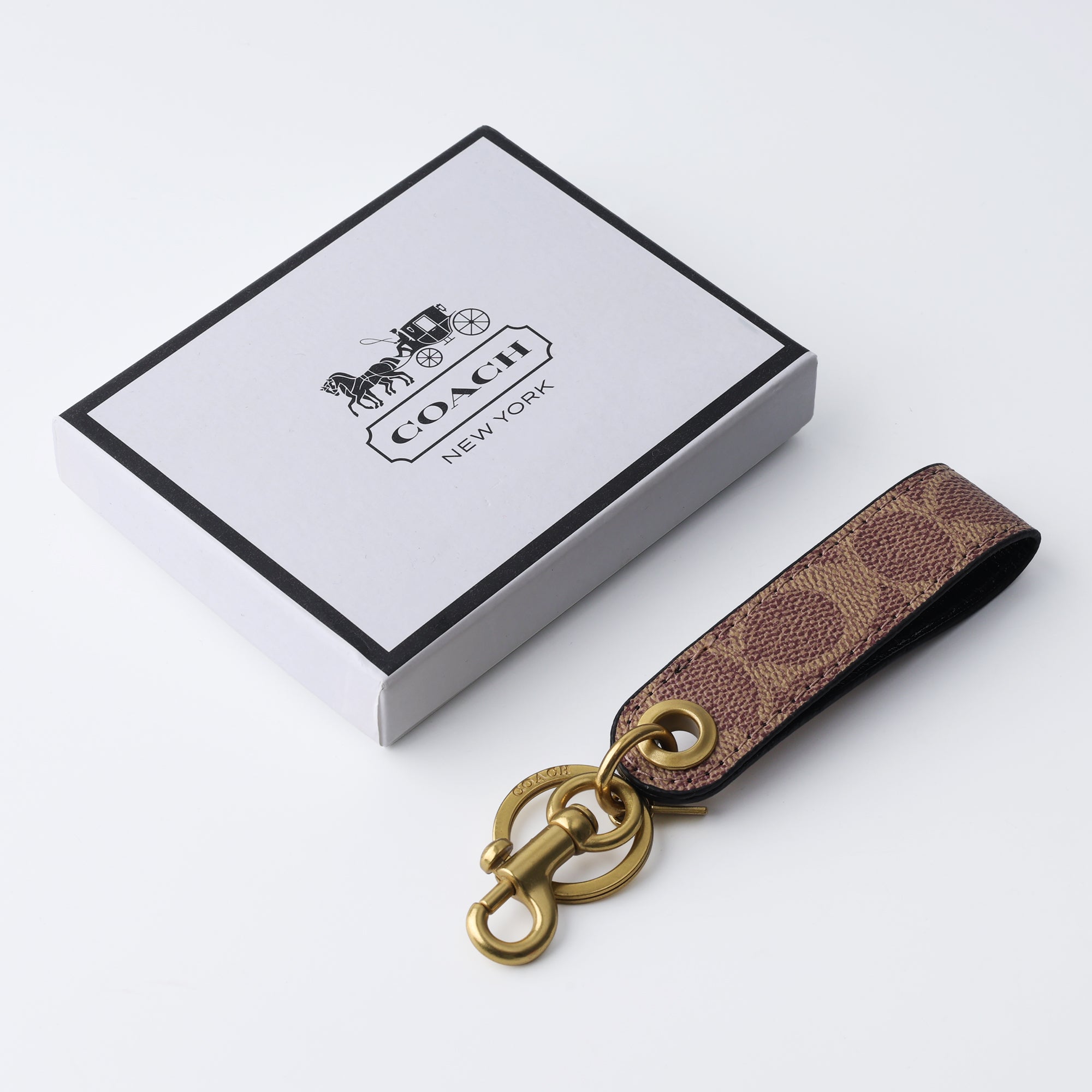 Heritage Tan Loop Keychain