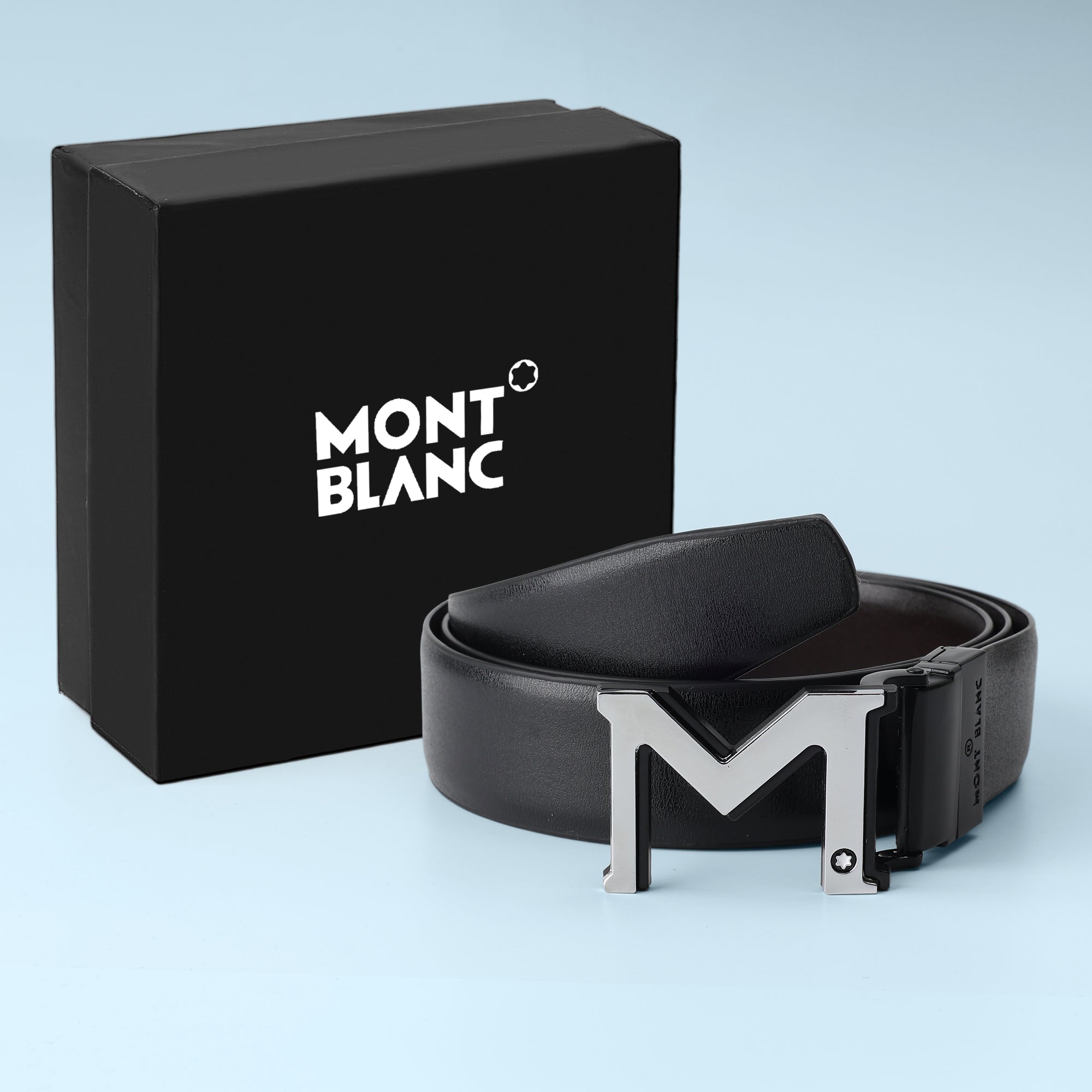 Monogram Edge Automatic Buckle Belt