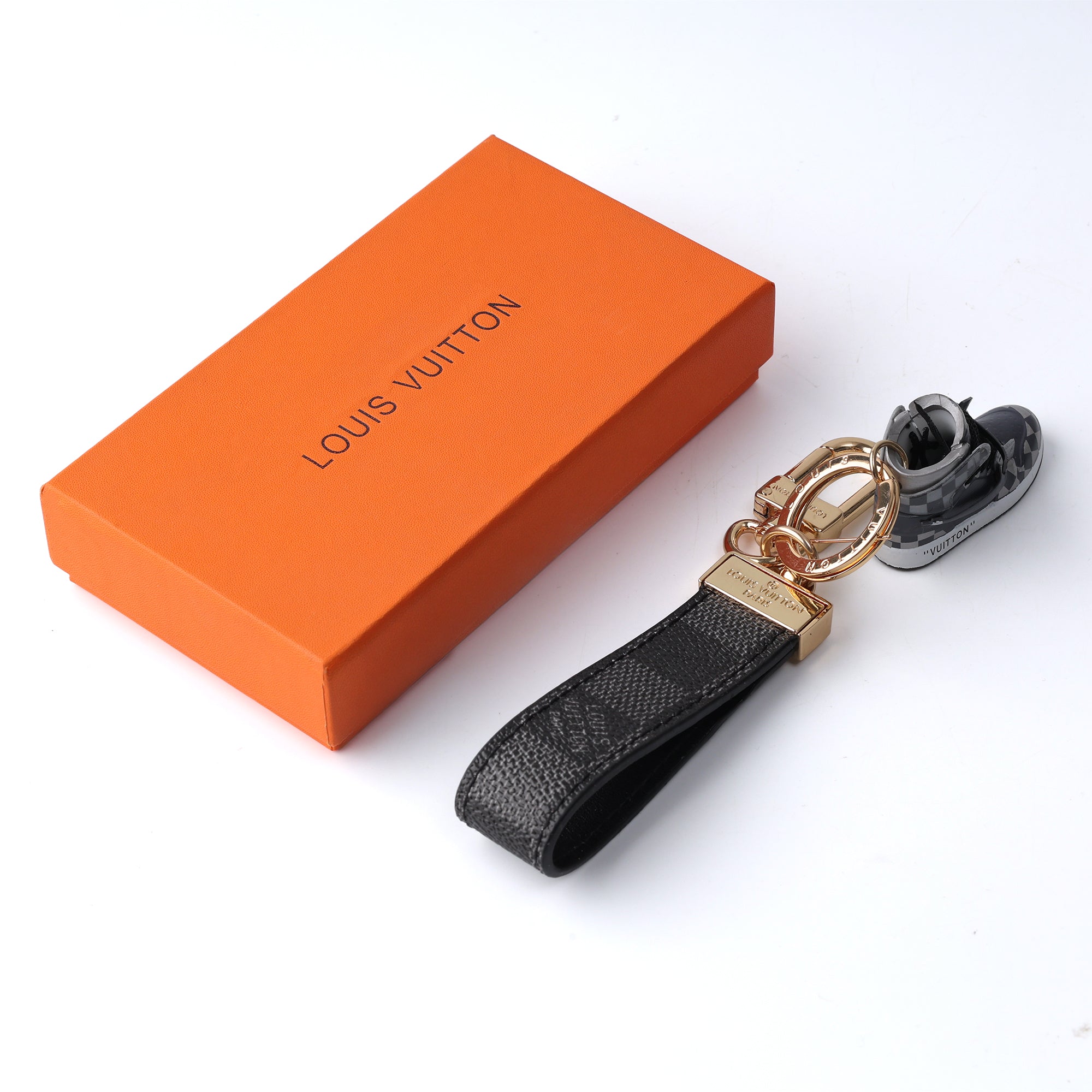 Urban Racer Leather Loop Keychain