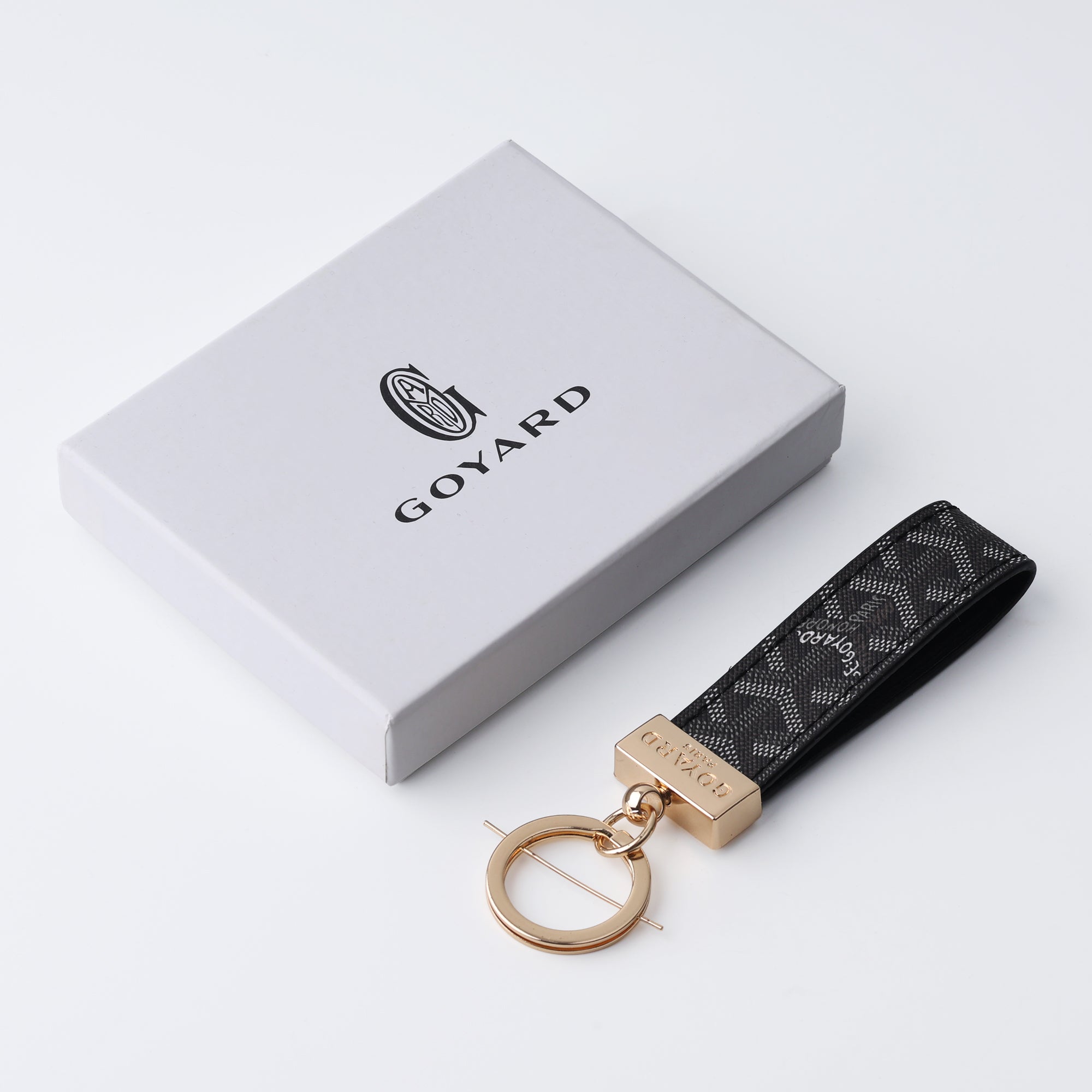 Noir Pattern Loop Keychain