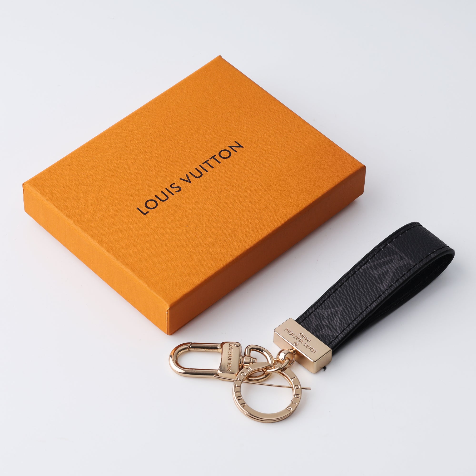 Noir Dual-Hook Loop Keychain