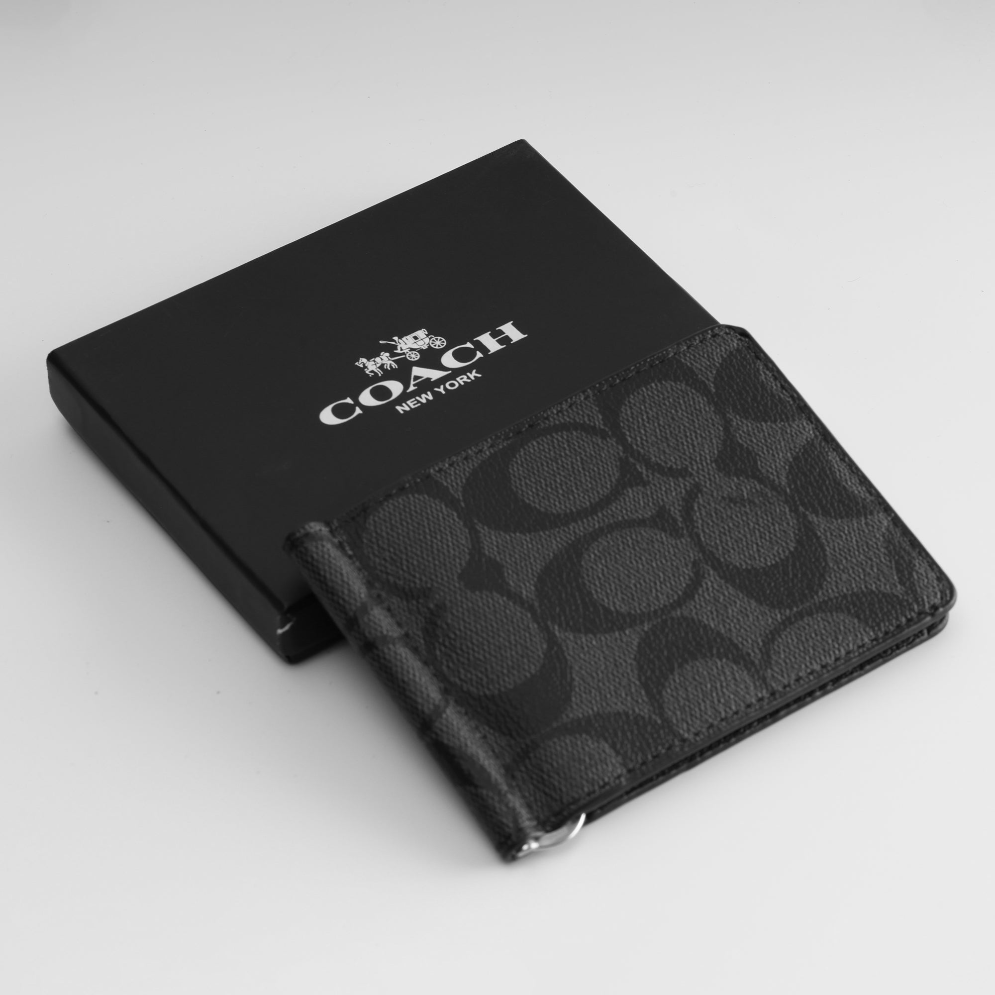 Midnight Signature Money Clip Wallet
