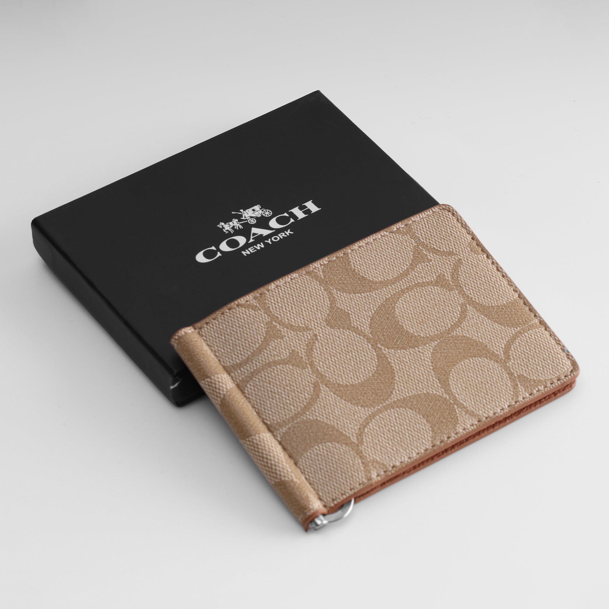 Sandstone Signature Money Clip Wallet