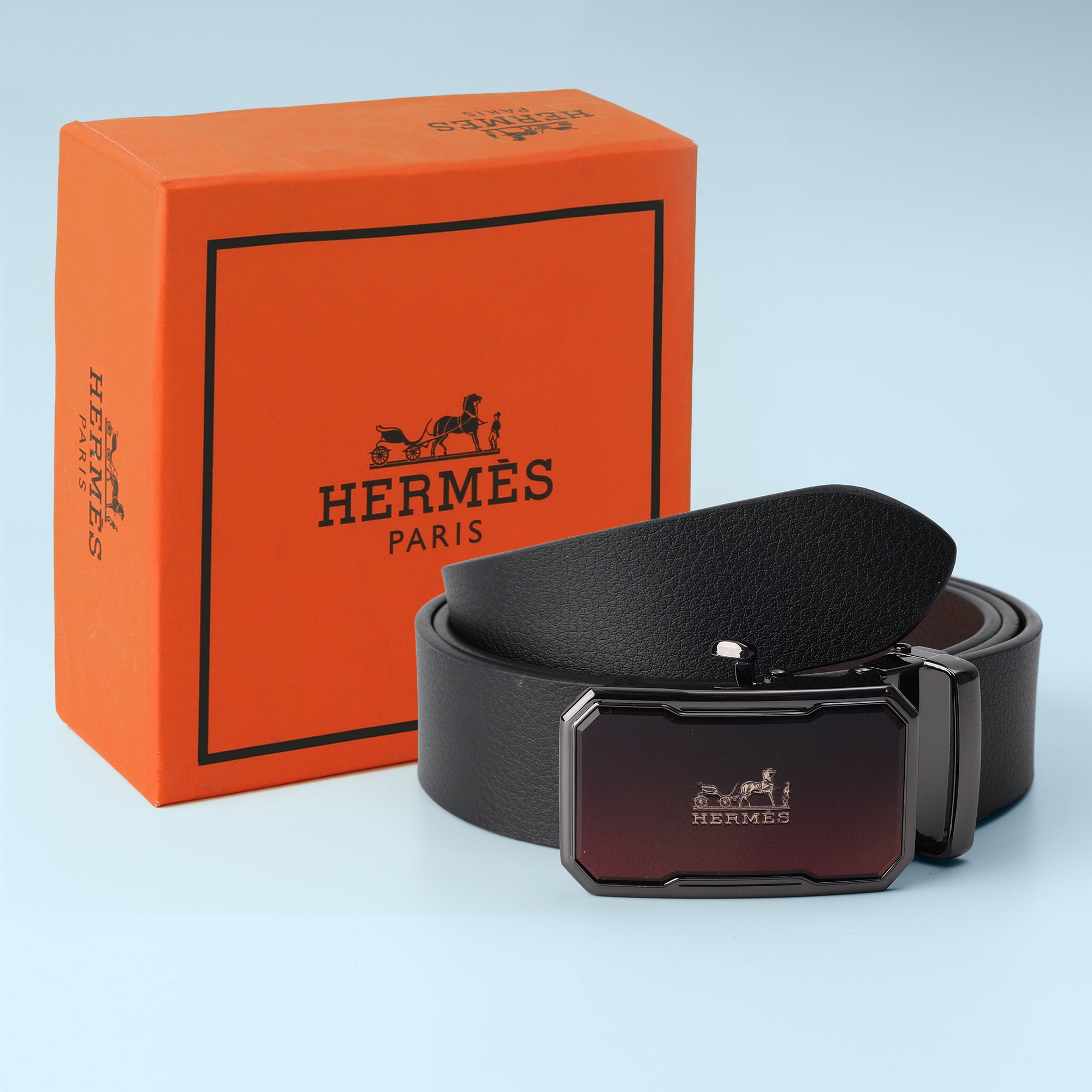 Regent Gunmetal Automatic Belt