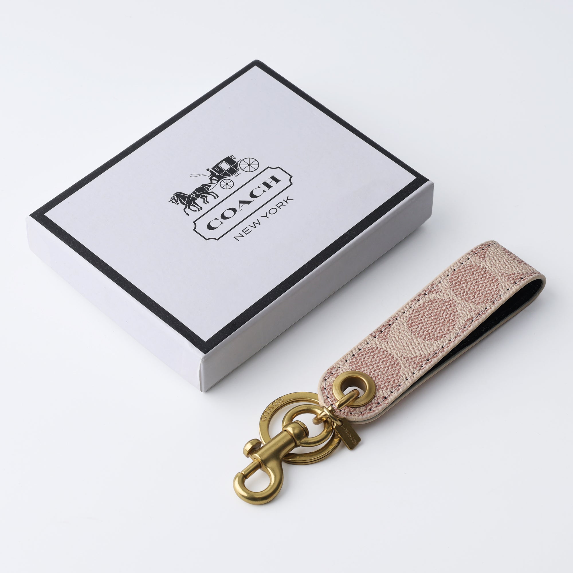 Blush Signature Loop Keychain