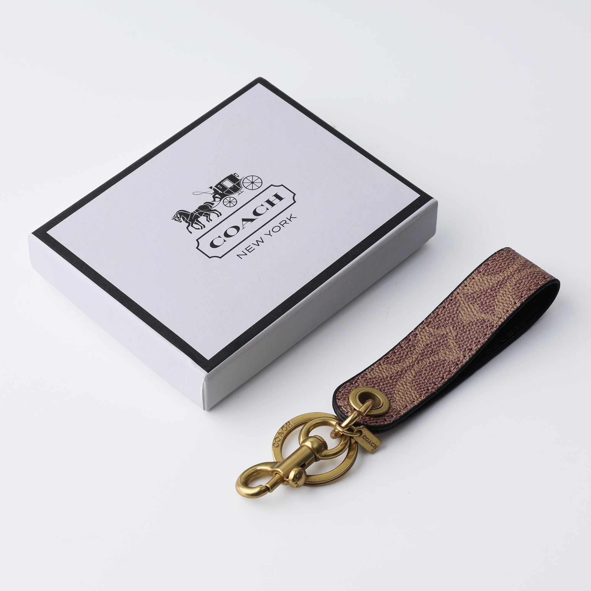 Heritage Tan Loop Keychain