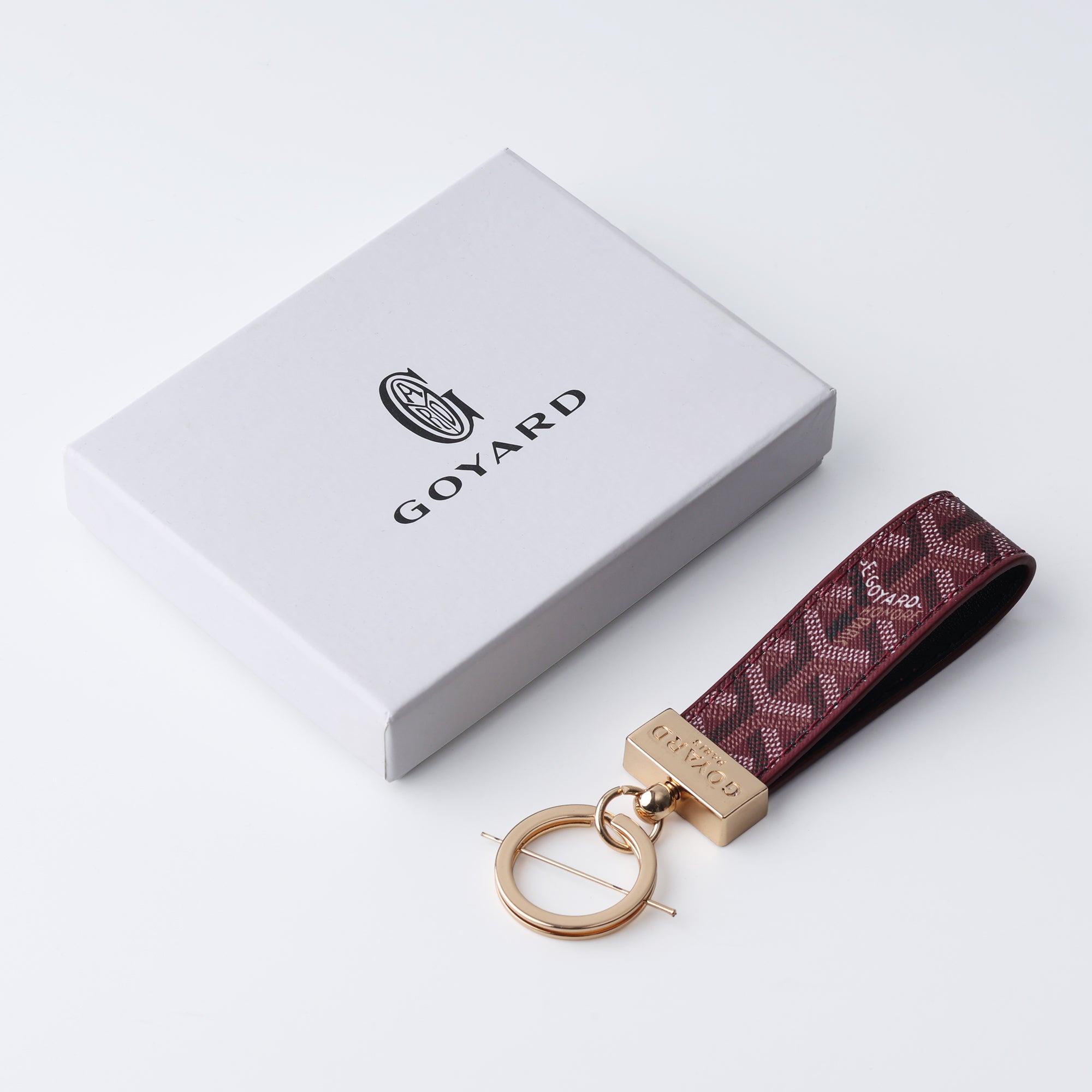 Burgundy Heritage Loop Keychain