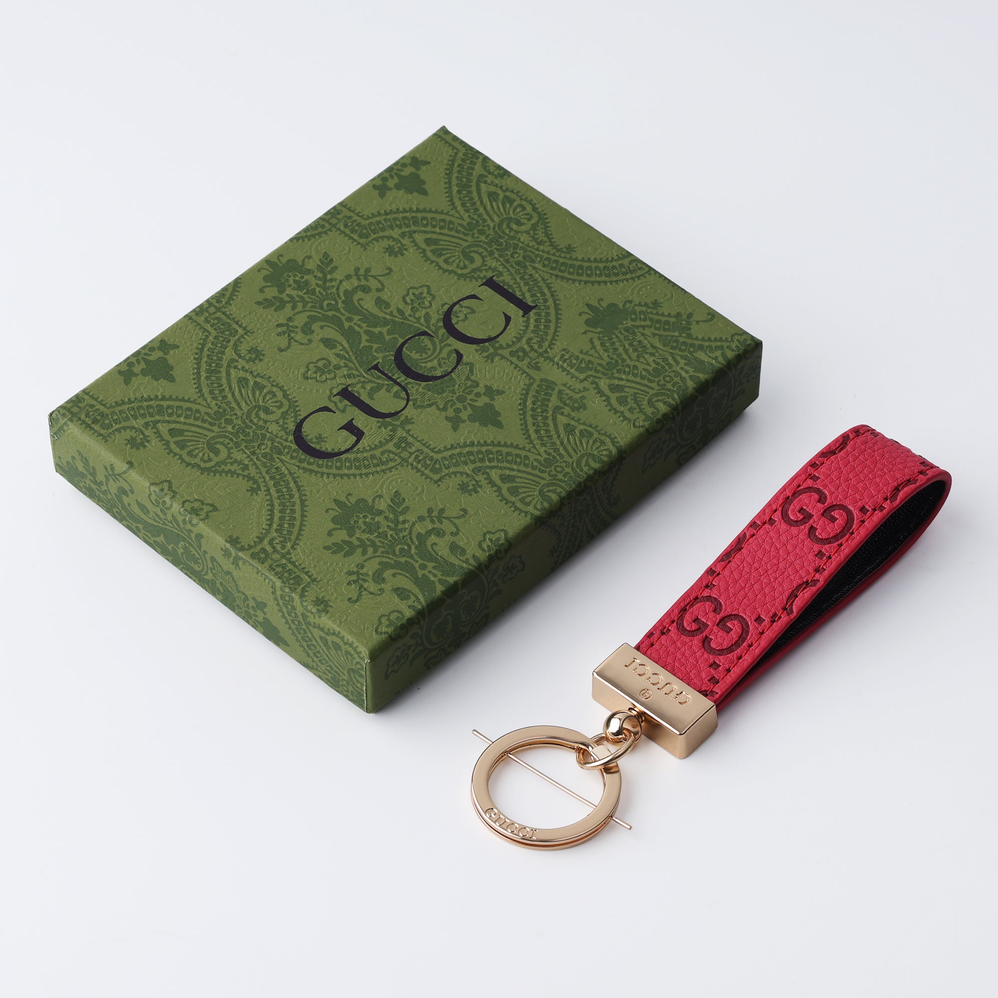Crimson Statement Loop Keychain