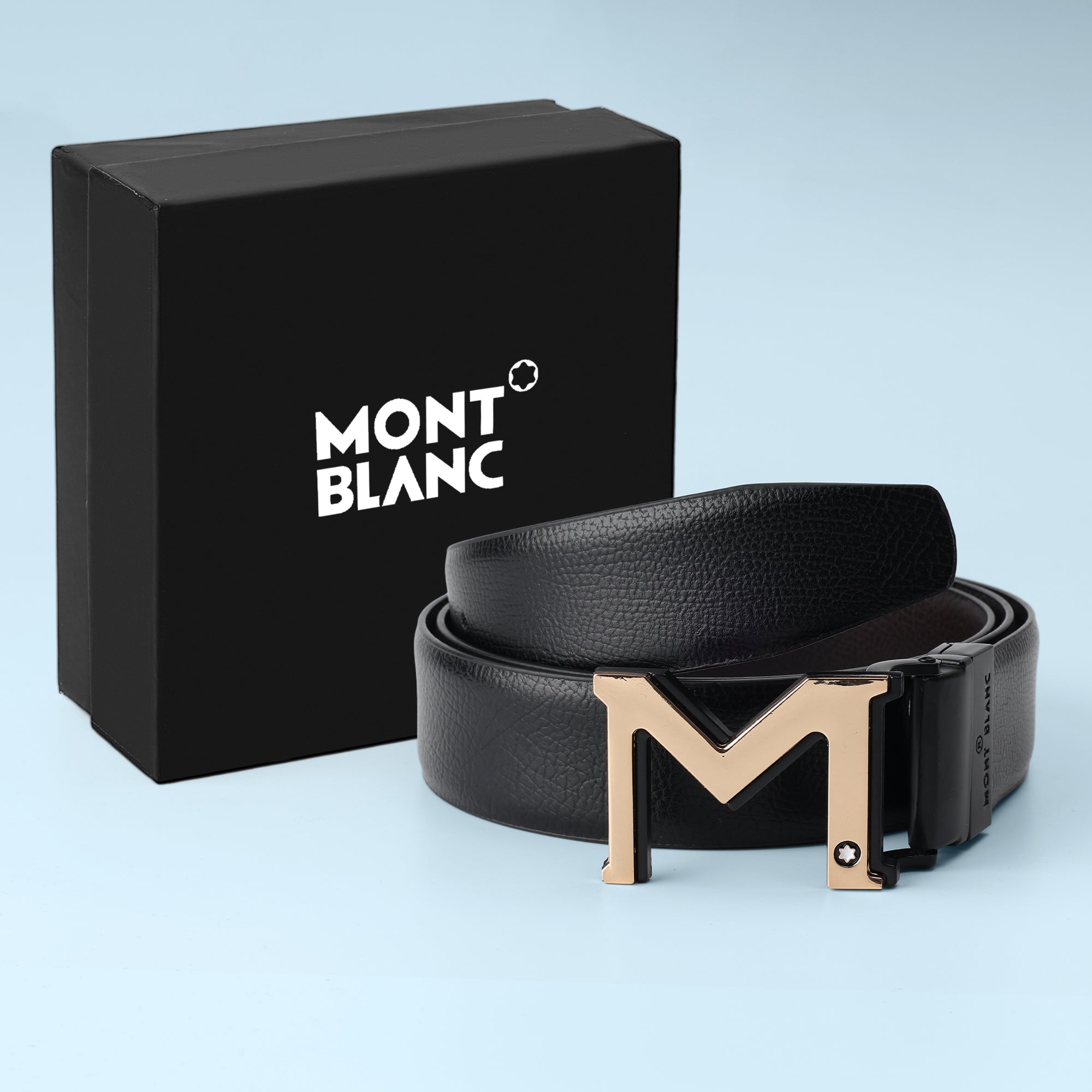 Monogram Edge  Buckle Belt