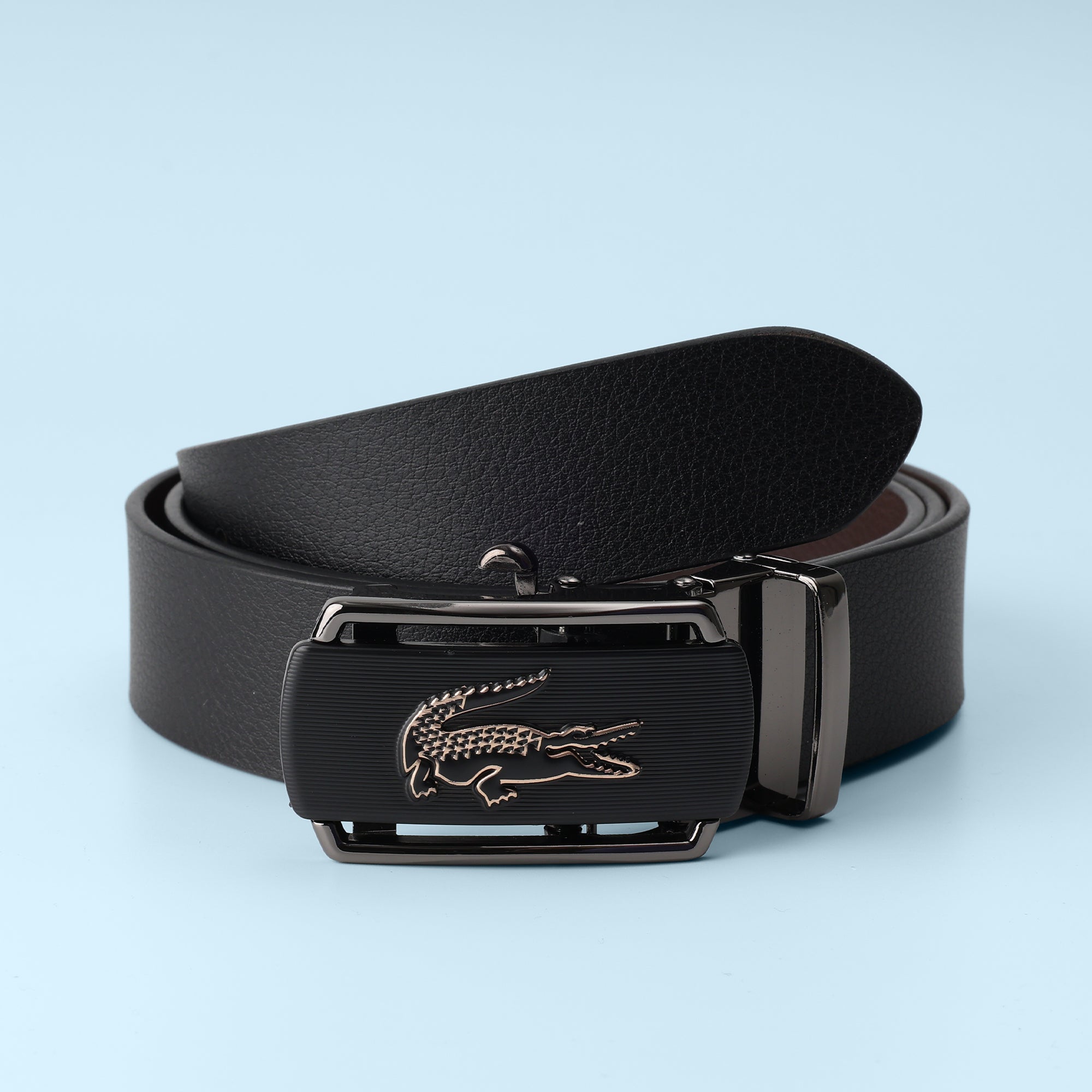 Noir Crest Automatic Buckle Belt