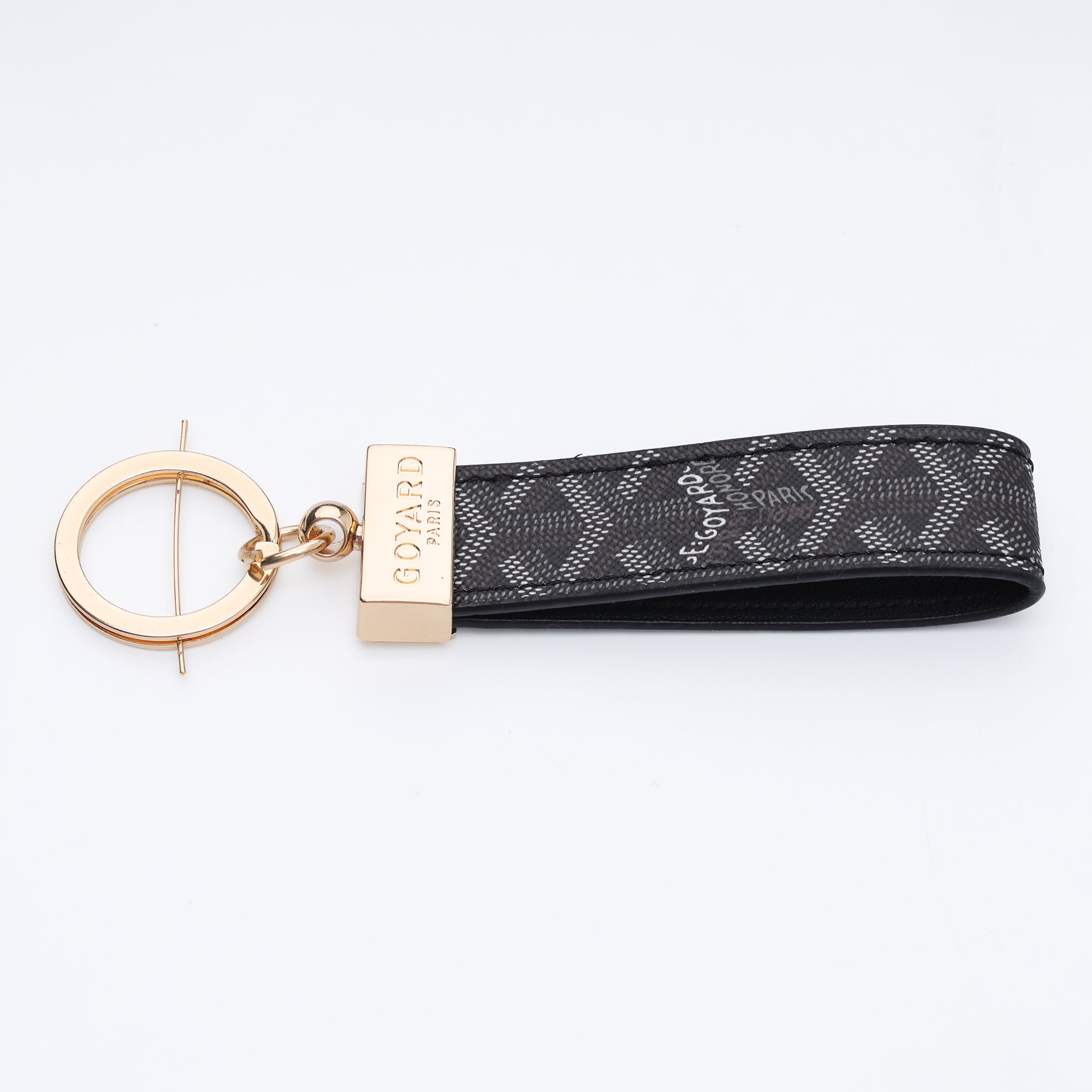 Noir Pattern Loop Keychain
