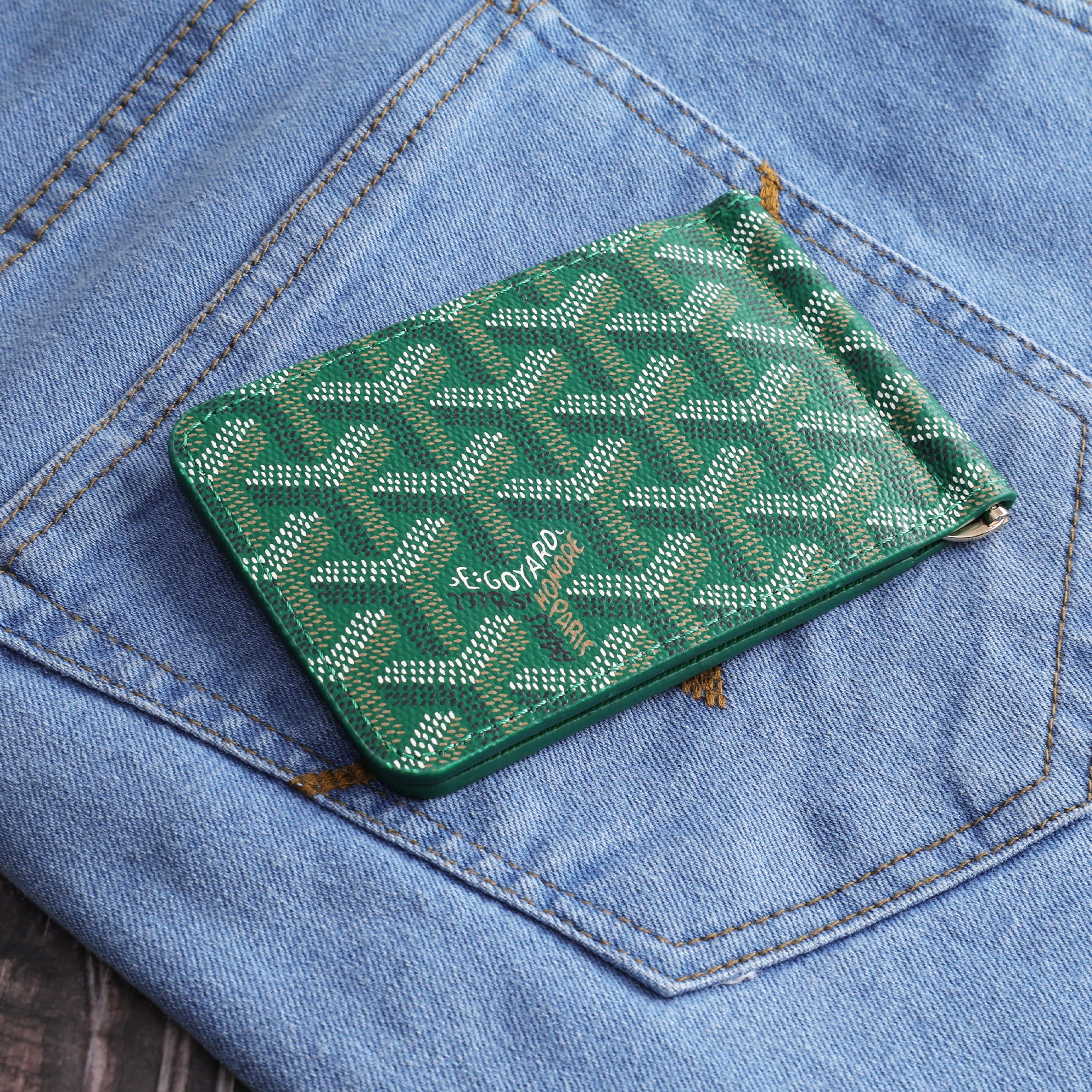 Emerald Heritage Pattern Wallet