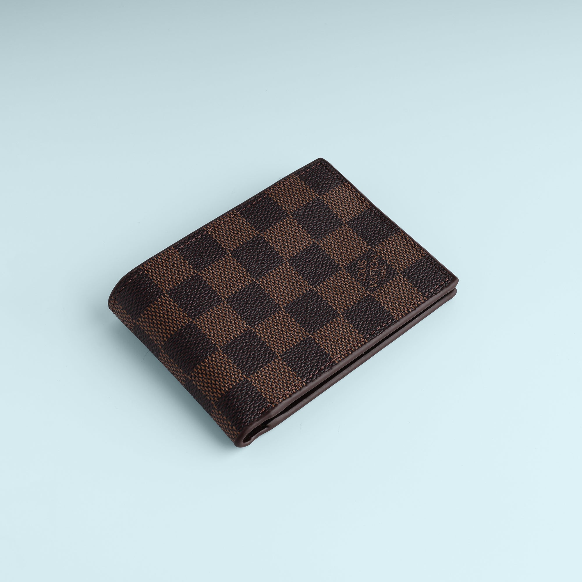 Cocoa Check Bifold Wallet