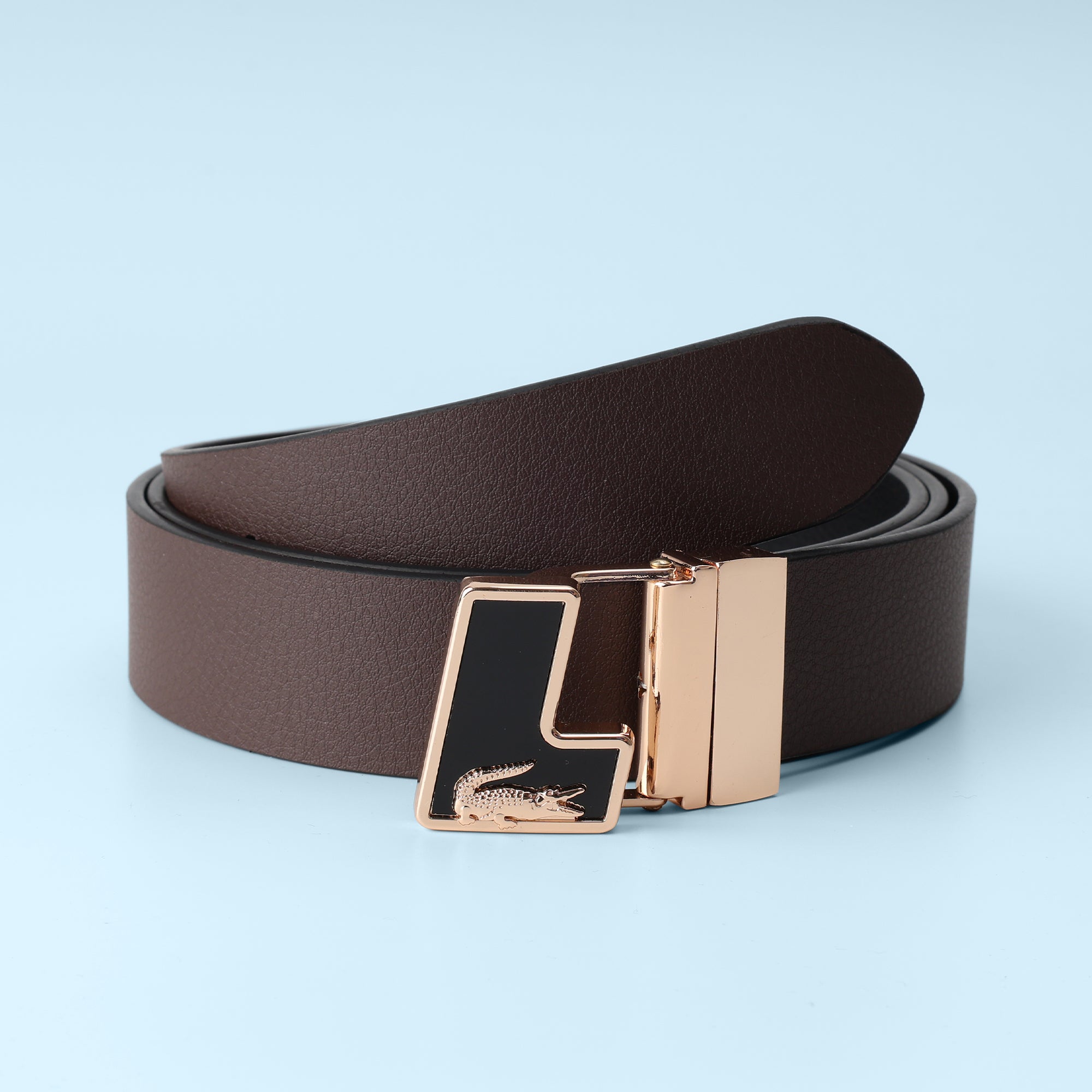Espresso Rose  Buckle Belt