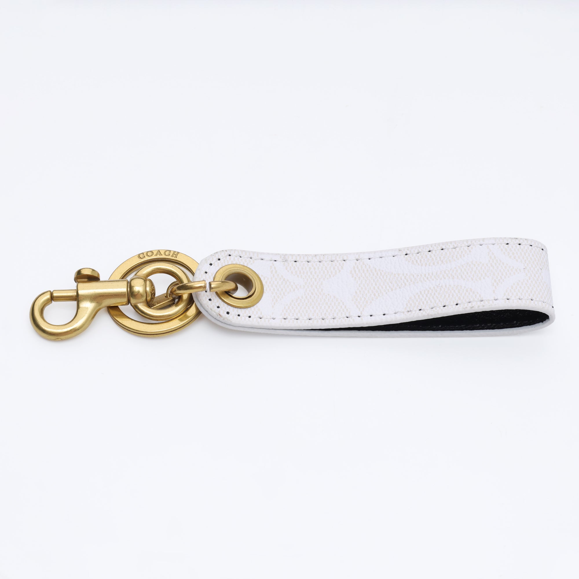 Ivory Signature Loop Keychain