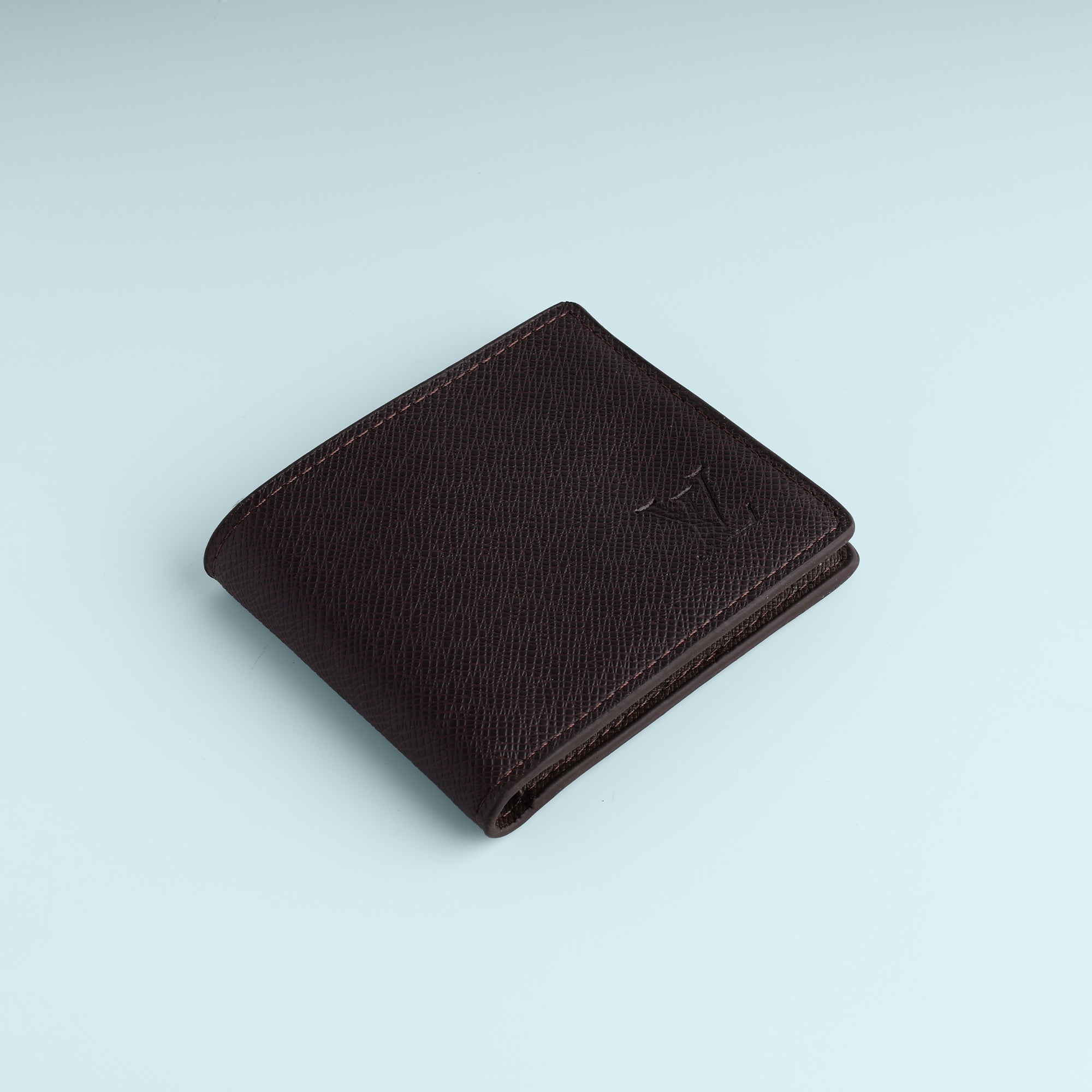 Espresso Crosshatch Bifold Wallet