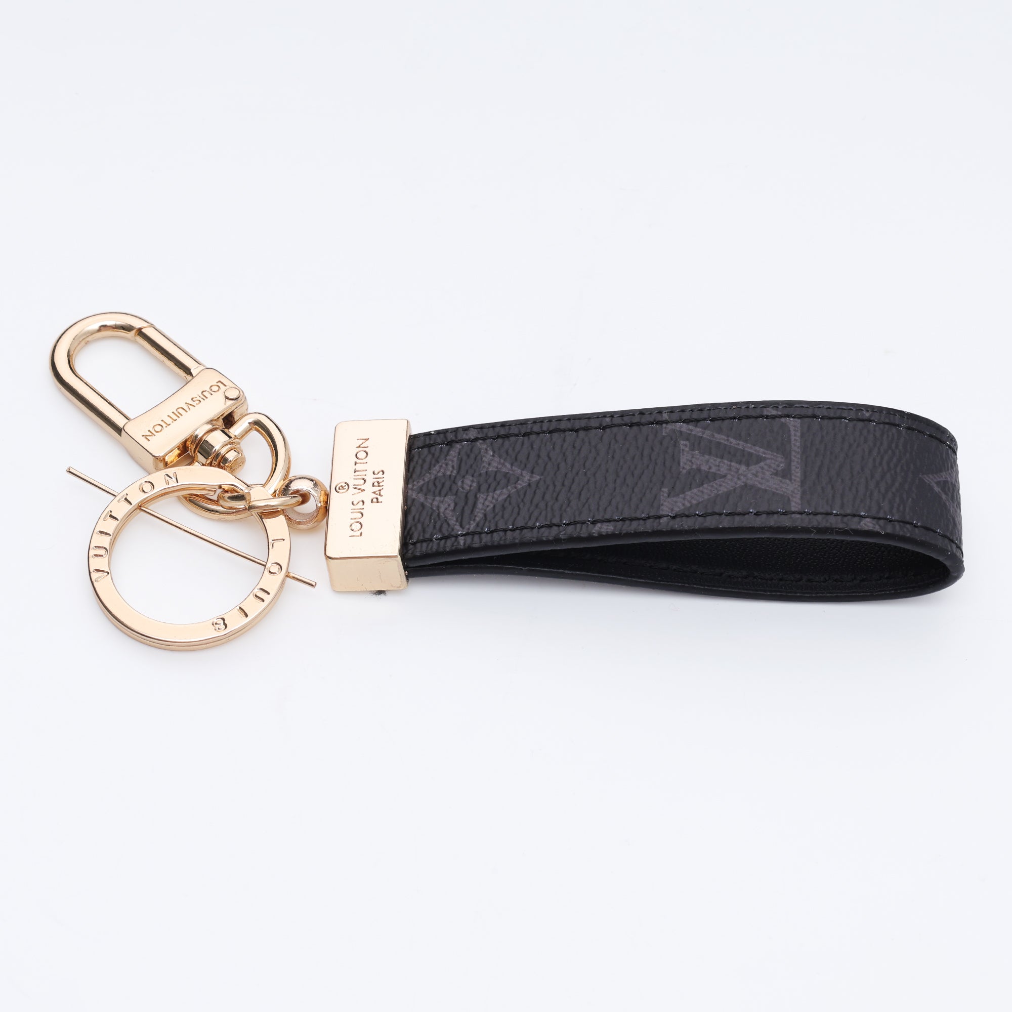 Noir Dual-Hook Loop Keychain