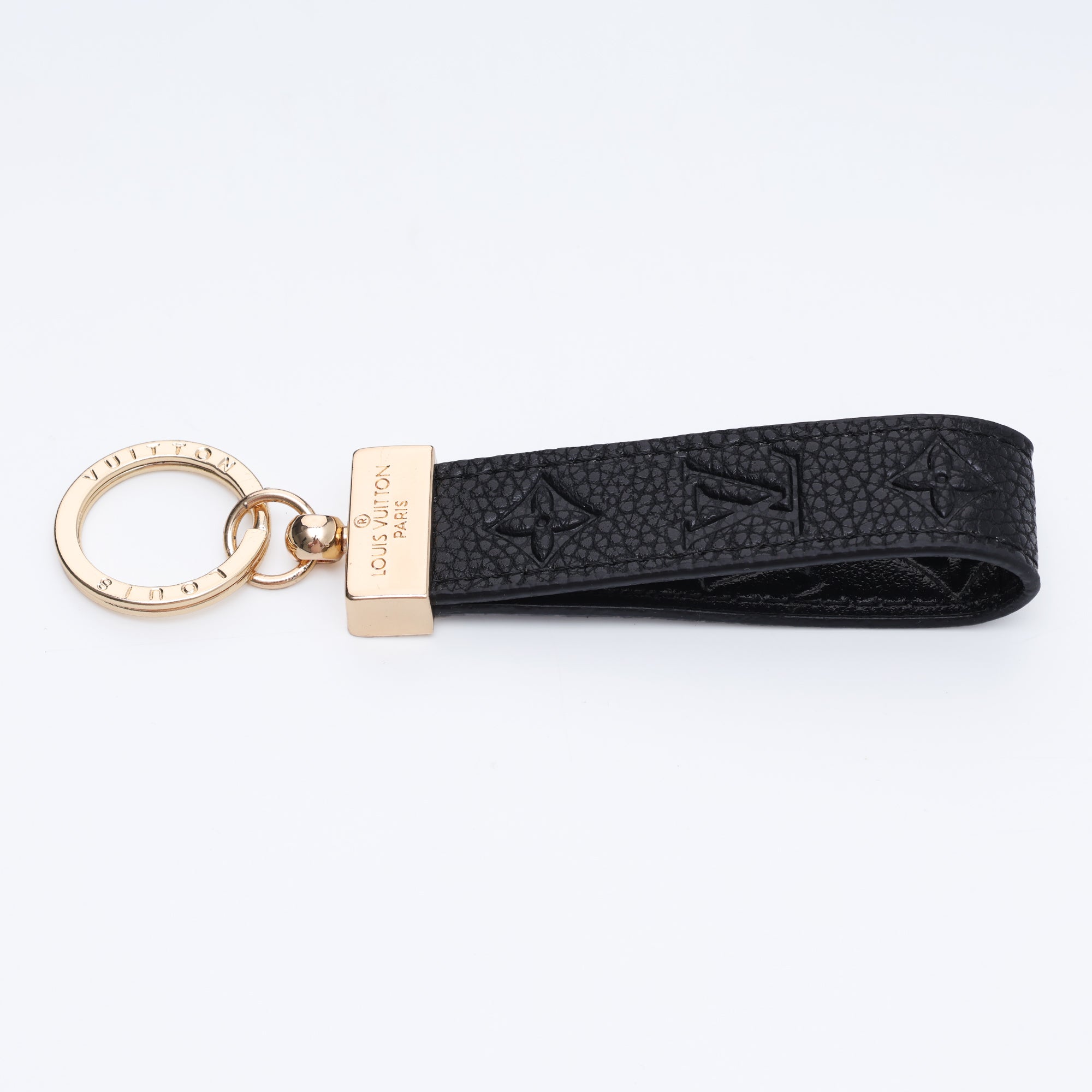 Midnight Embossed Loop Keychain
