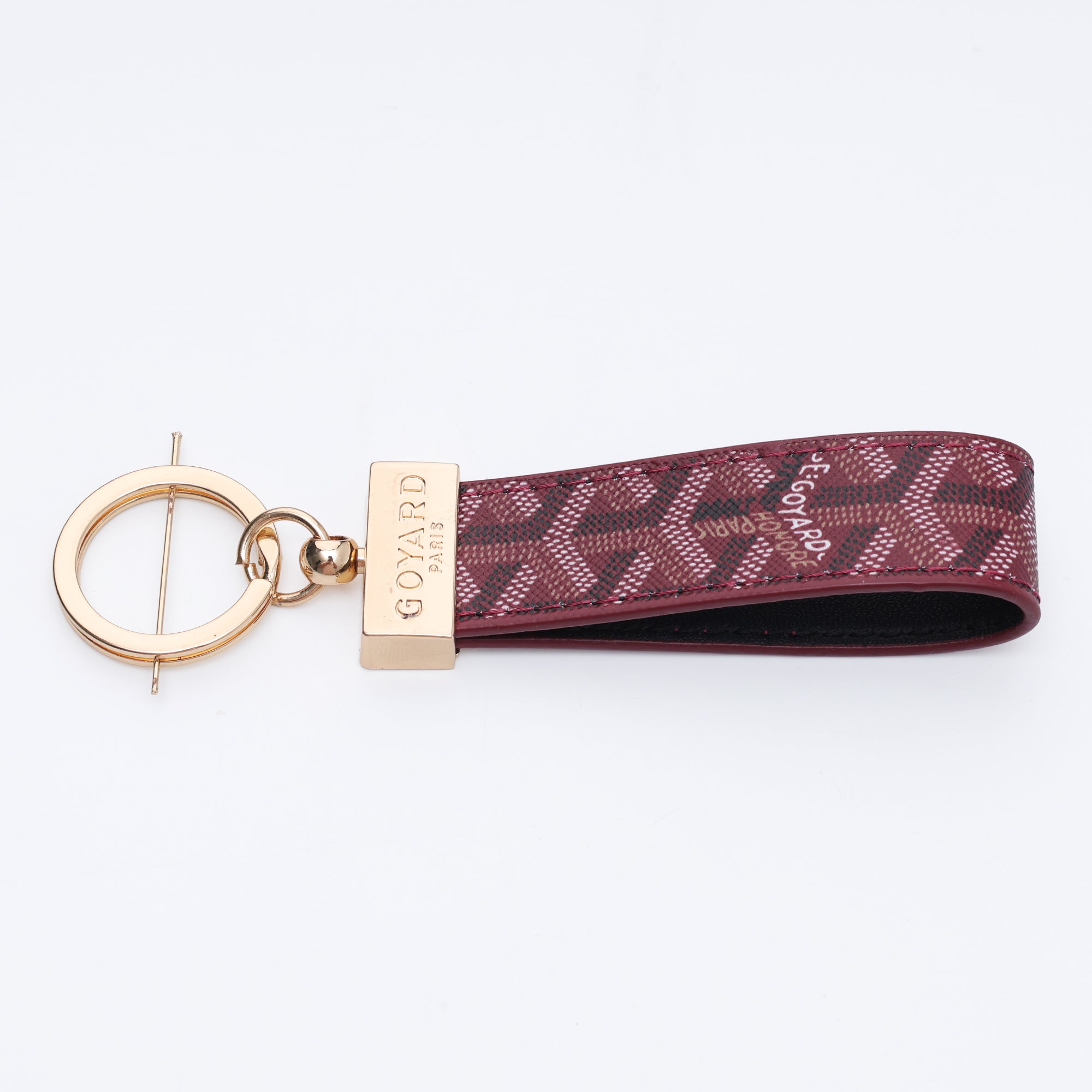 Burgundy Heritage Loop Keychain