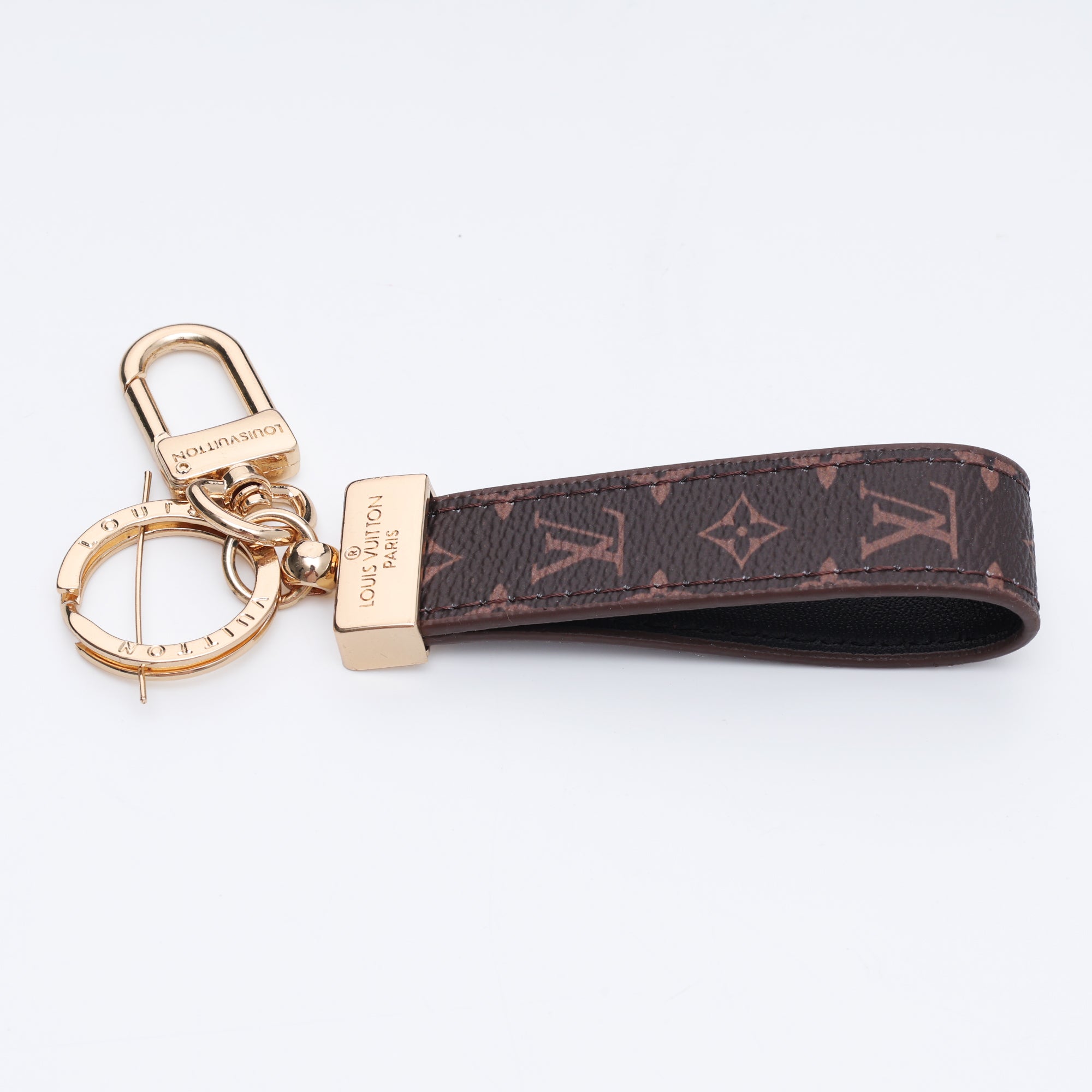 Espresso Dual-Hook Loop Keychain