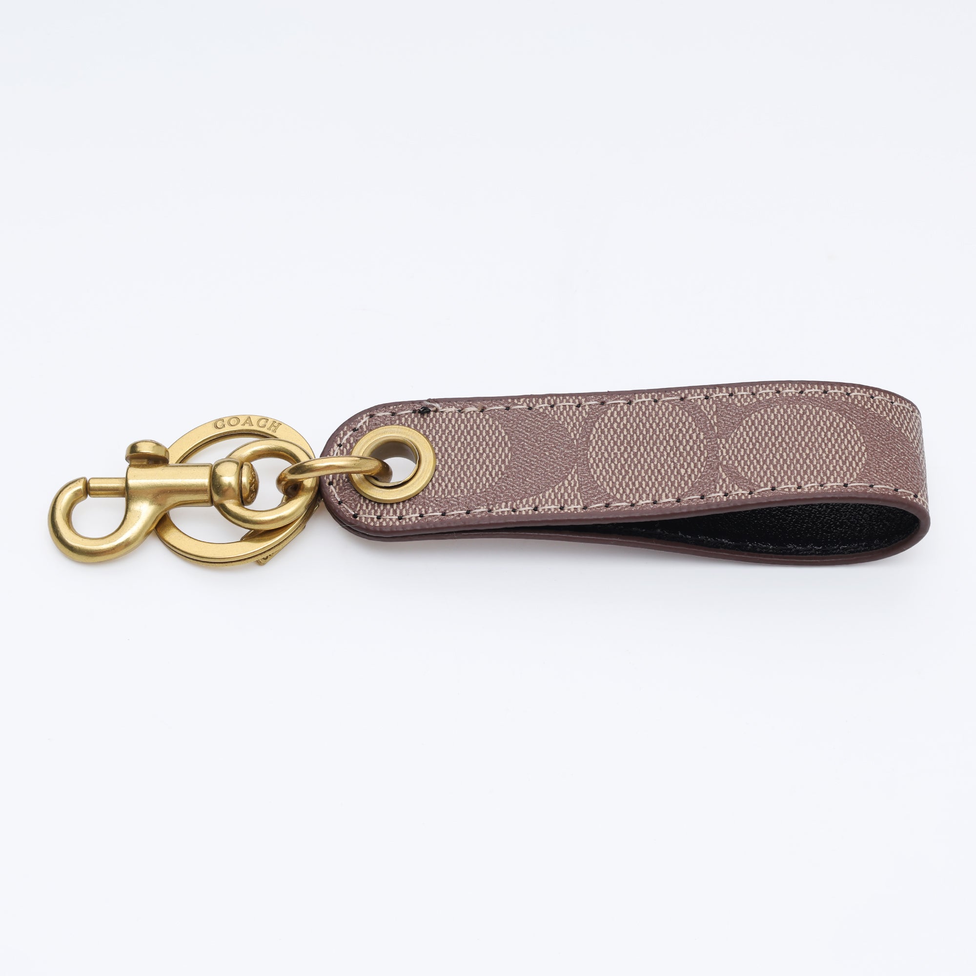 Mocha Signature Loop Keychain