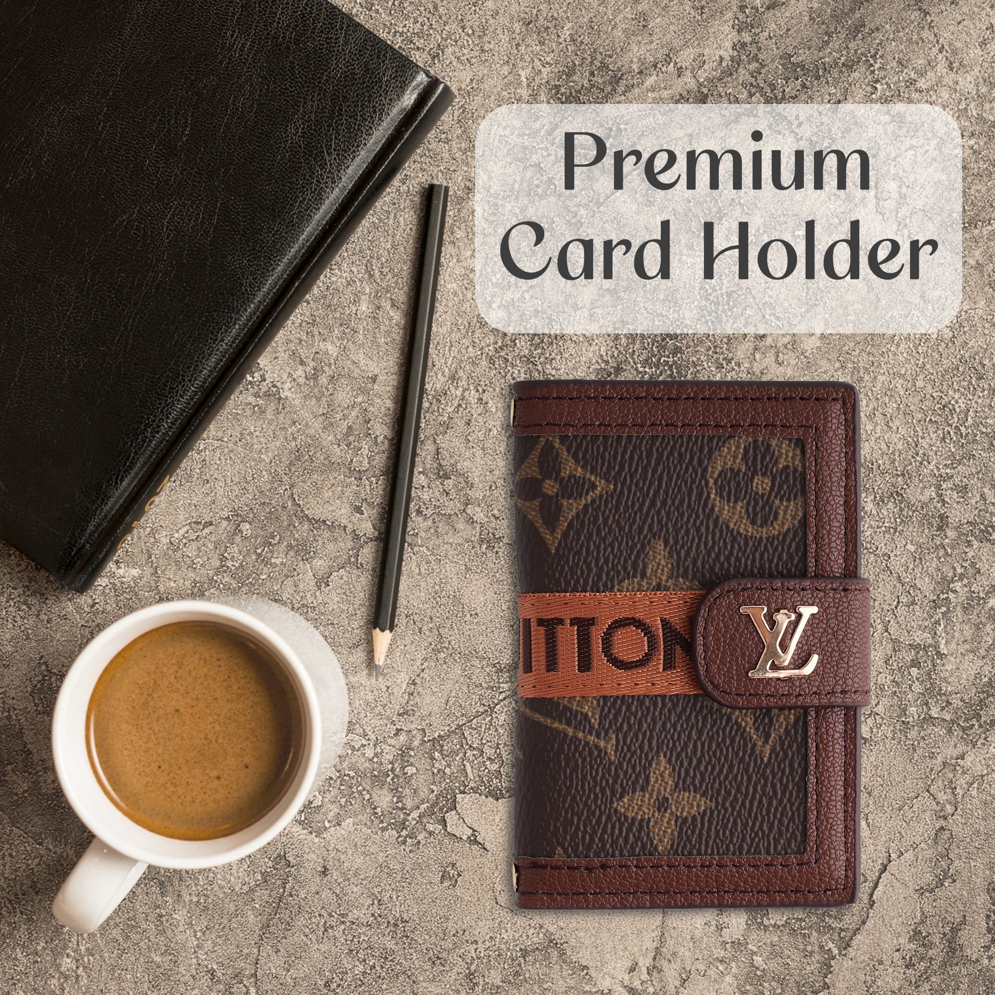 Mocha Heritage Utility Card Wallet