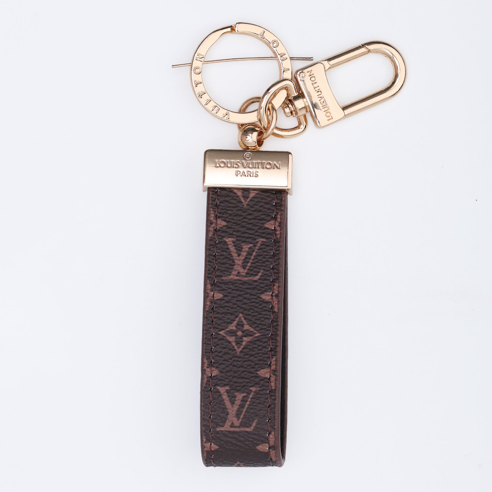 Espresso Dual-Hook Loop Keychain