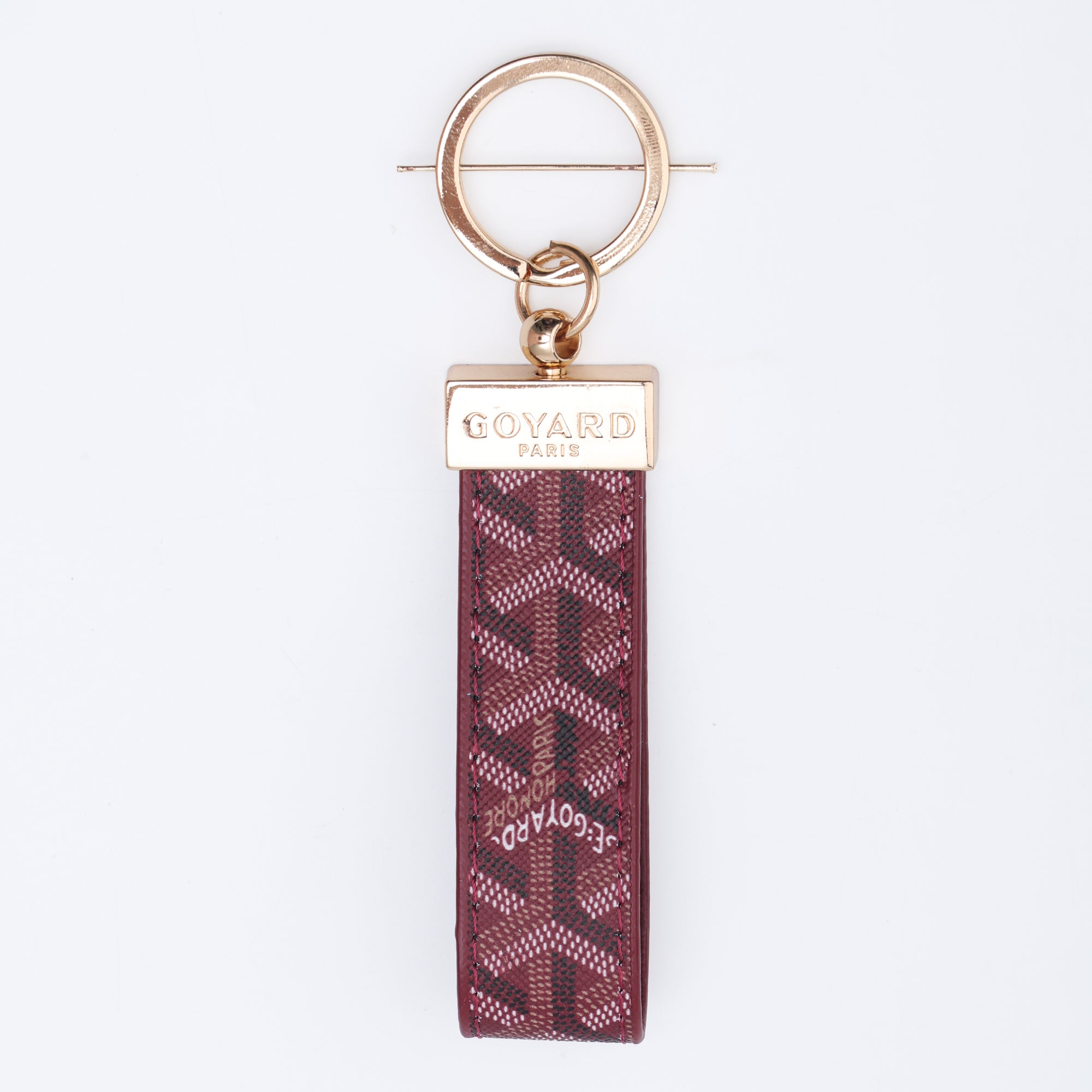 Burgundy Heritage Loop Keychain