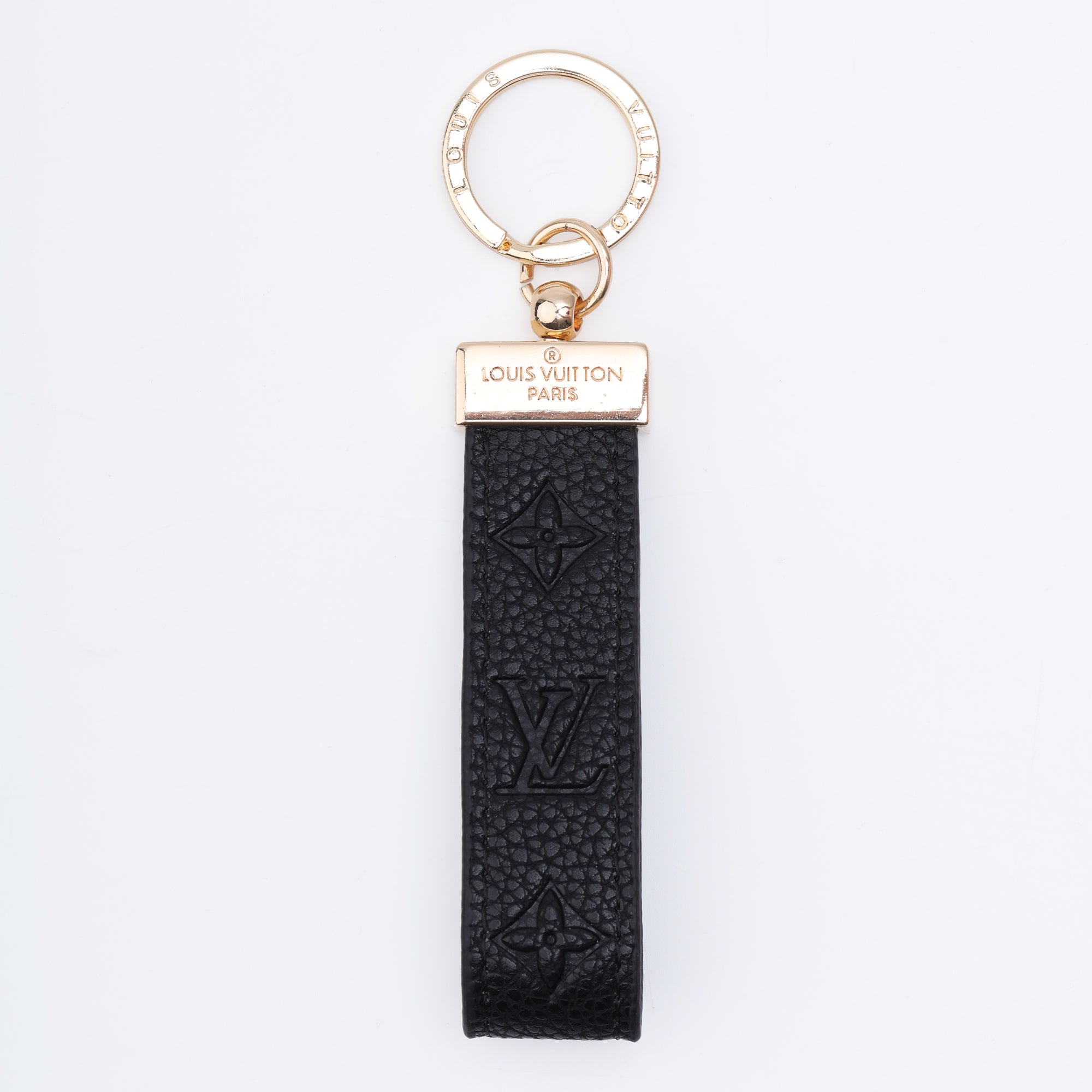 Midnight Embossed Loop Keychain
