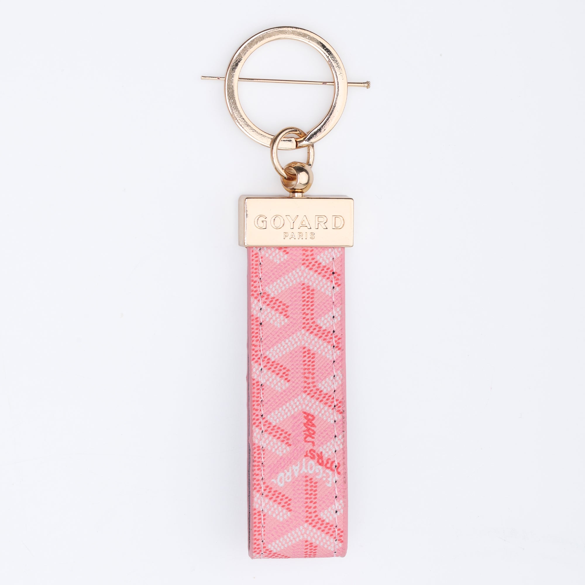 Blush Minimal Loop Keychain