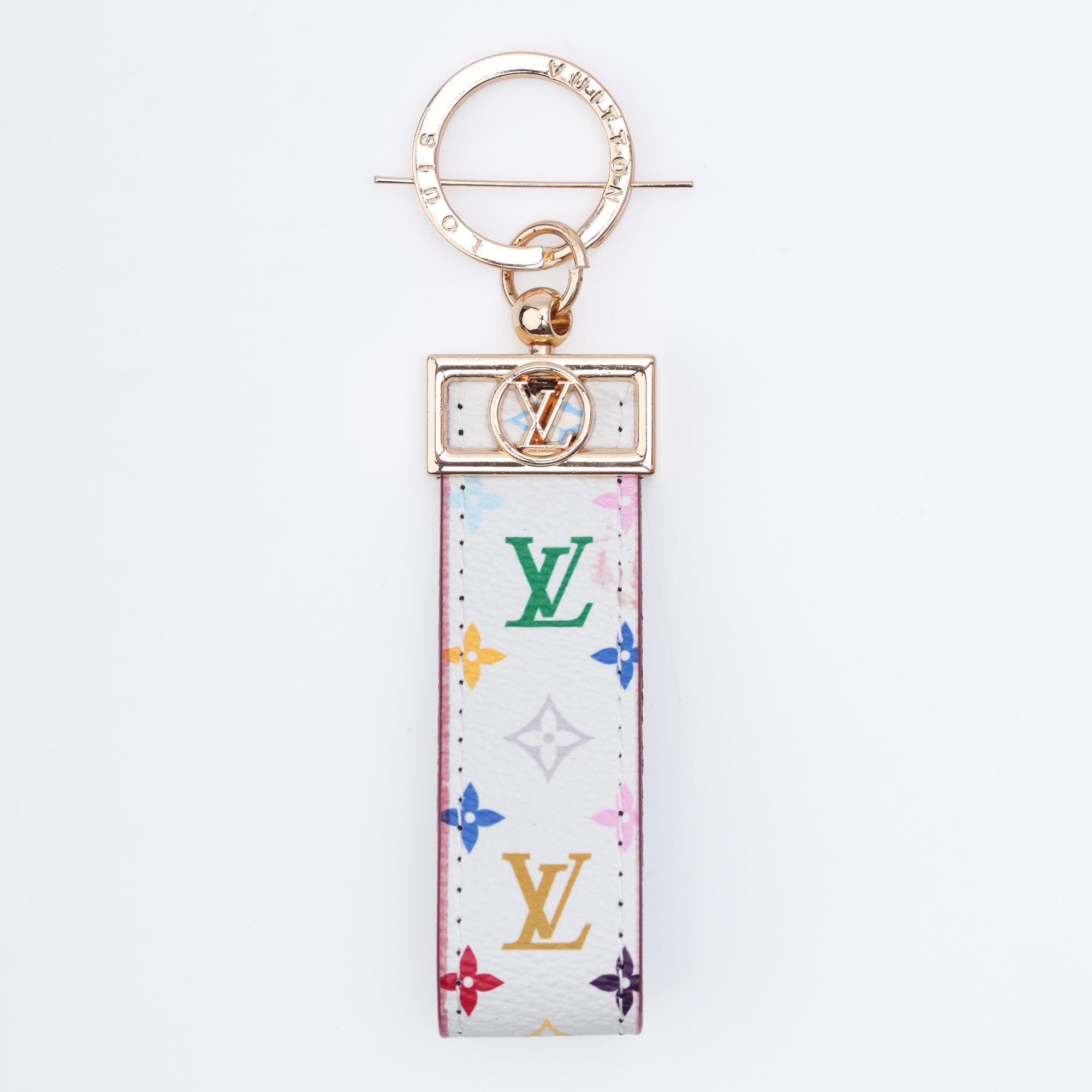 Spectrum White Loop Keychain