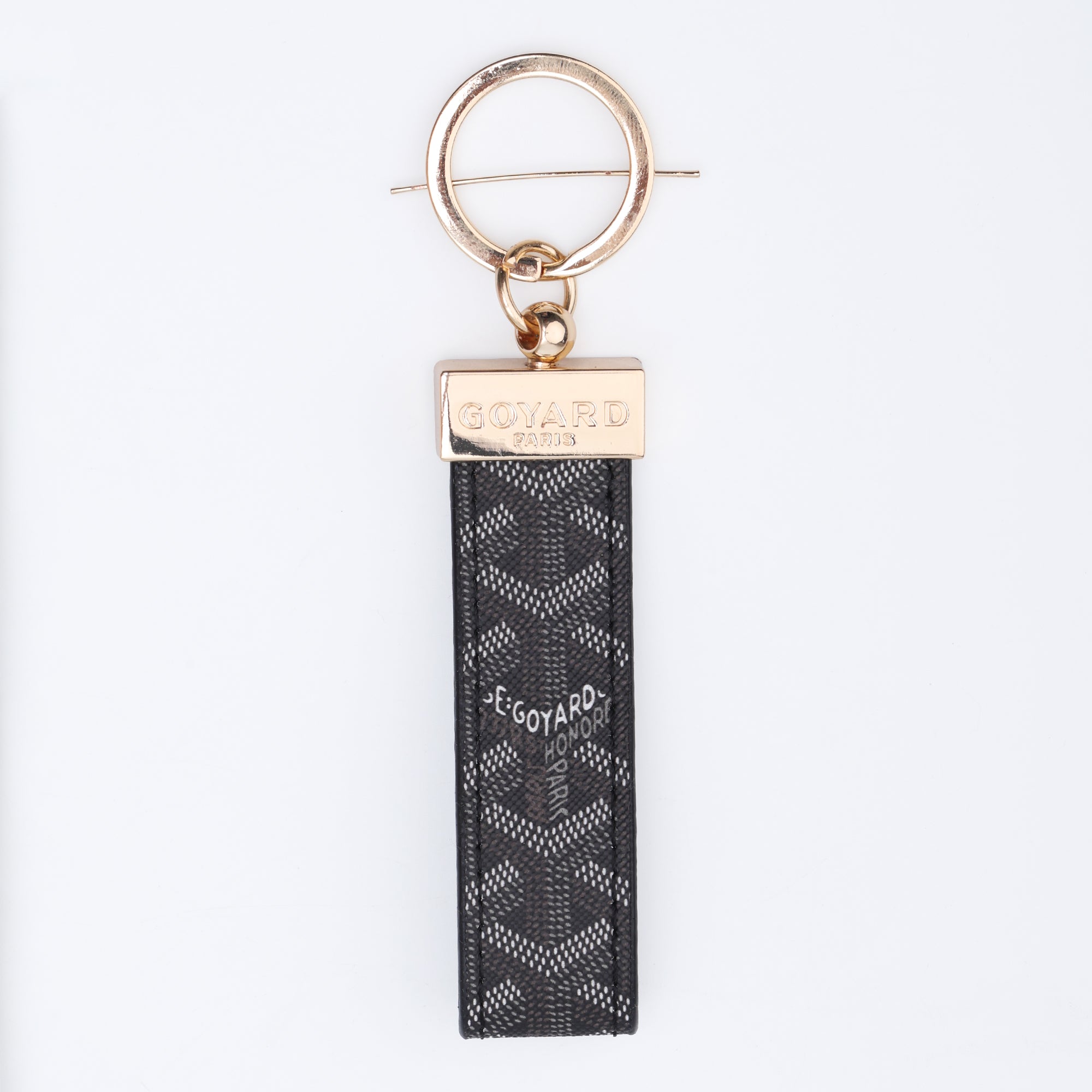 Noir Pattern Loop Keychain
