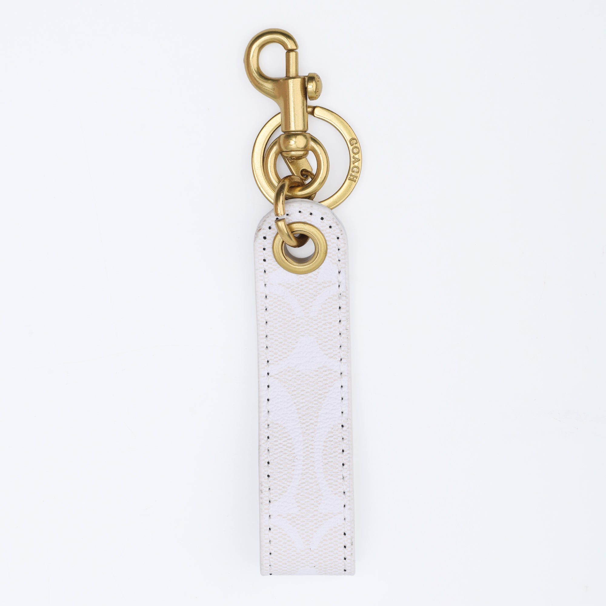Ivory Signature Loop Keychain