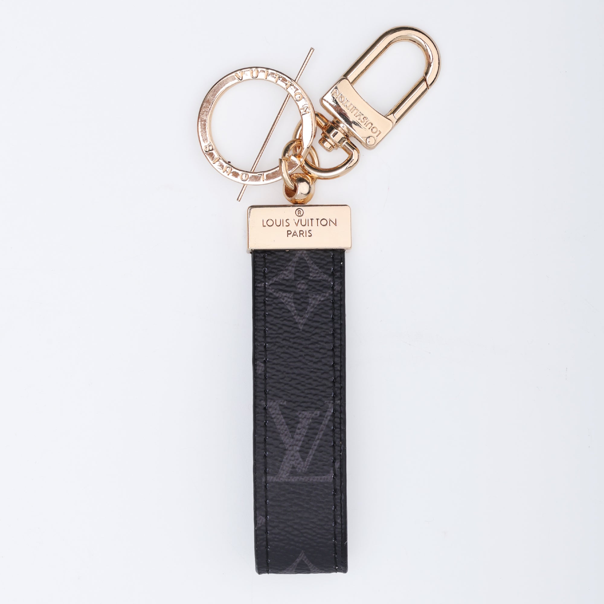 Noir Dual-Hook Loop Keychain