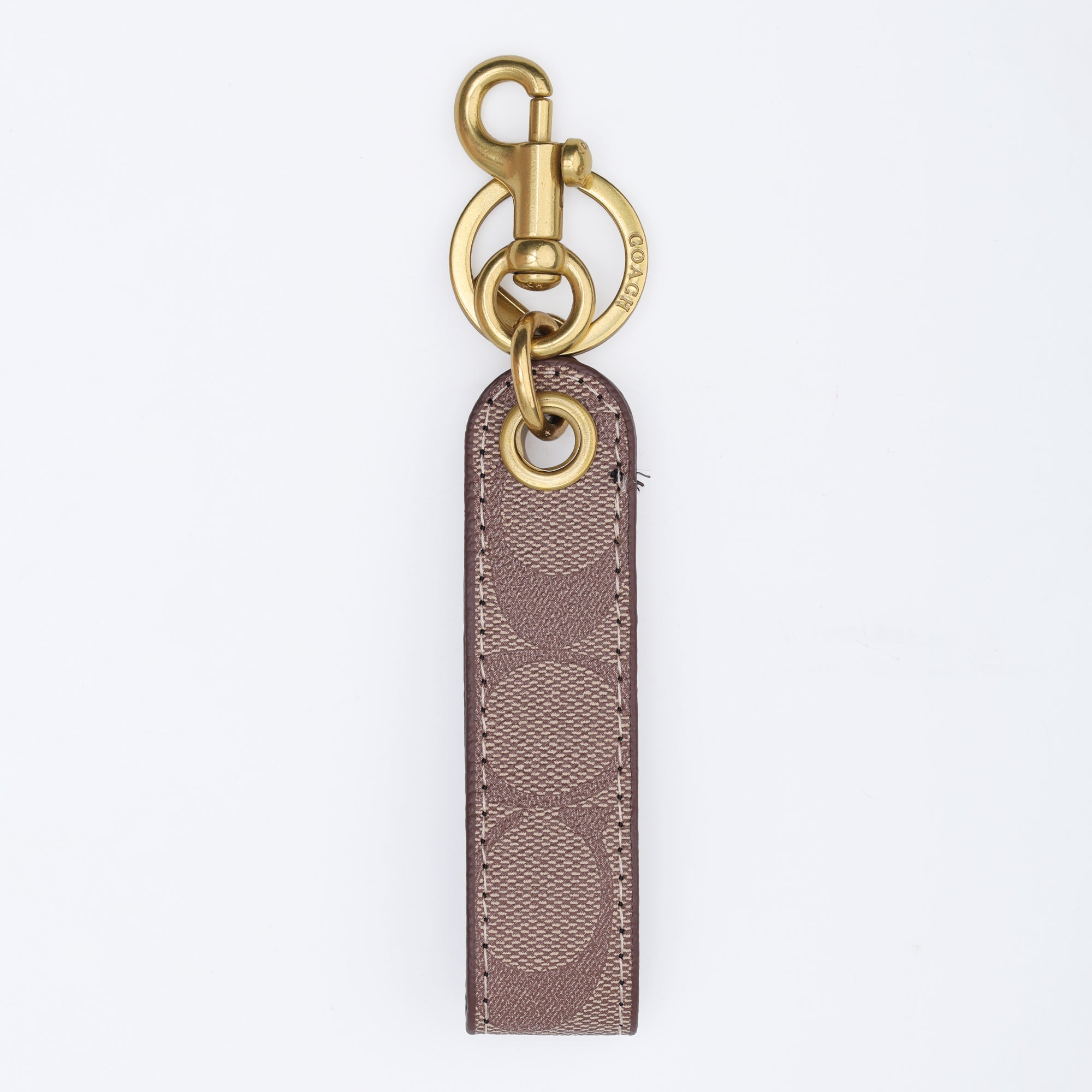 Mocha Signature Loop Keychain
