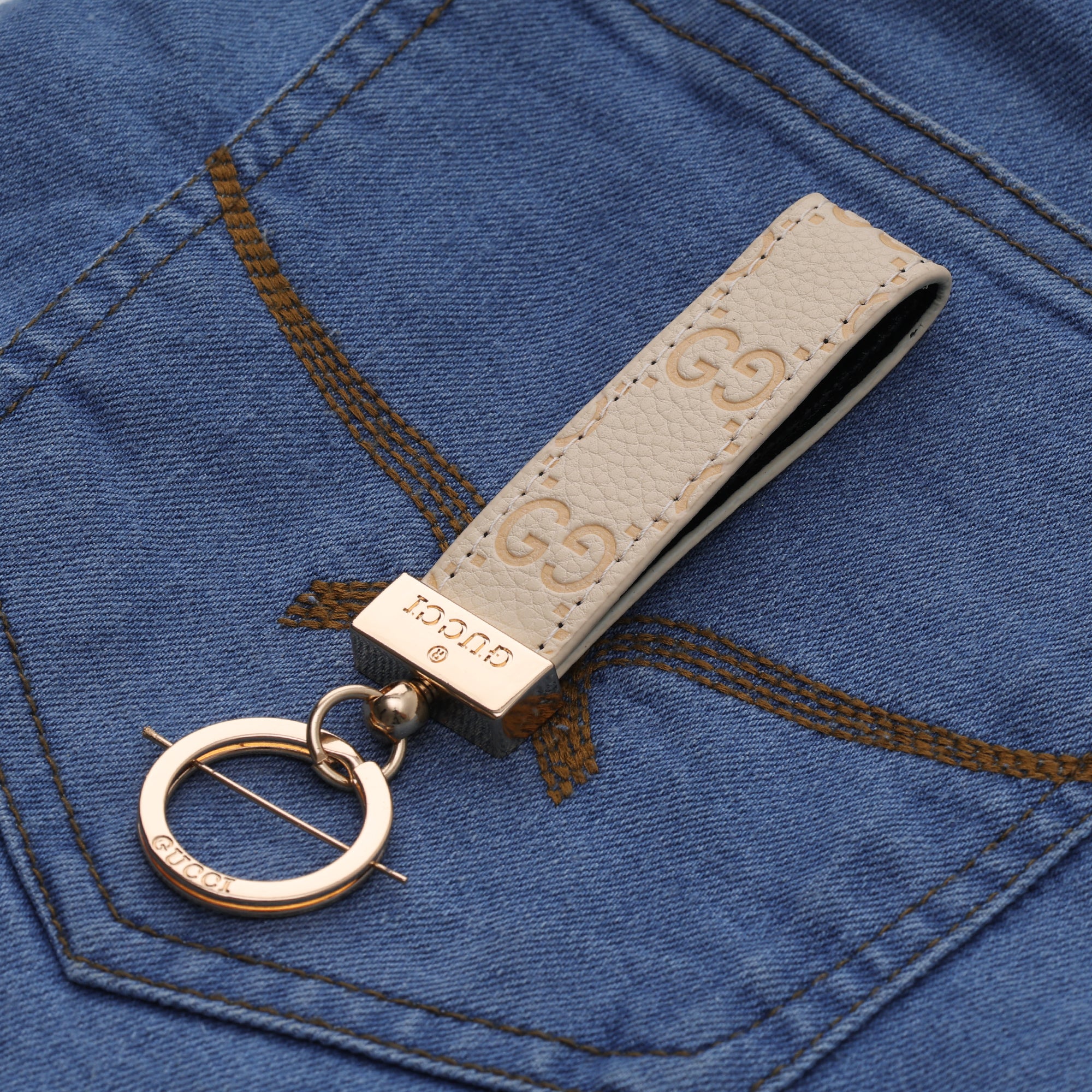 Ice Blue Utility Loop Keychain