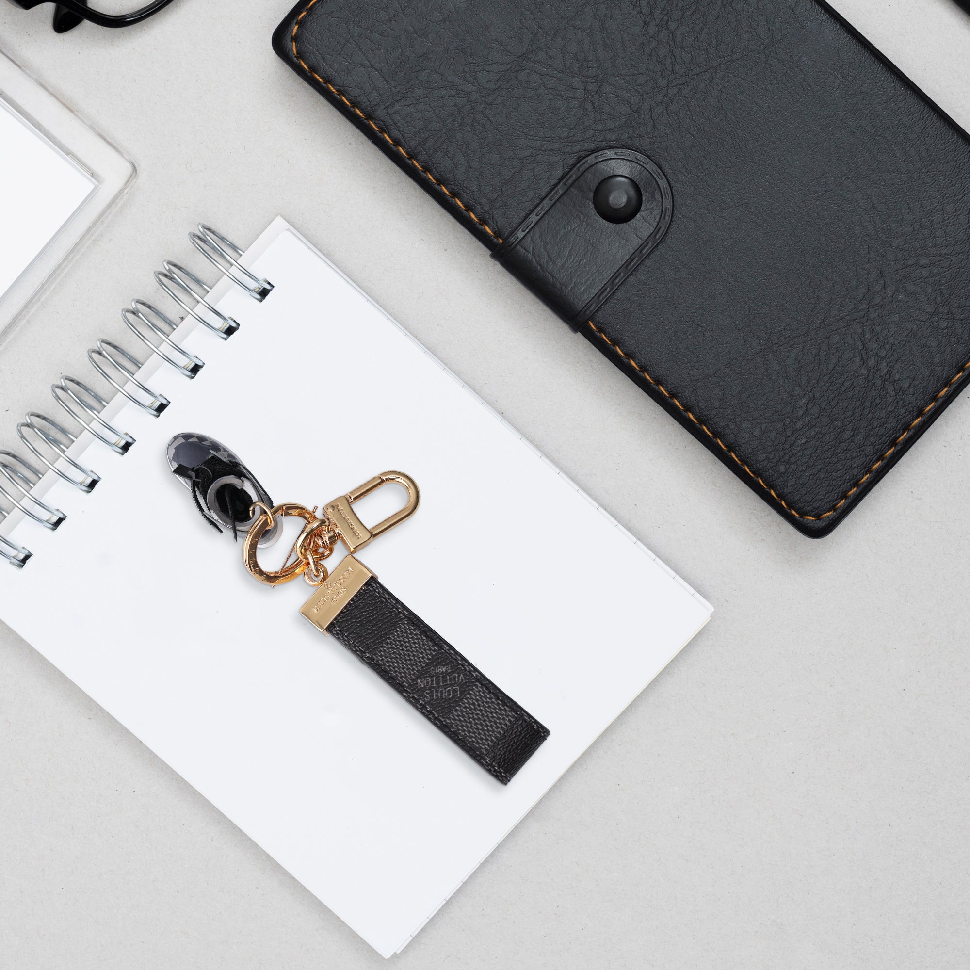 Urban Racer Leather Loop Keychain