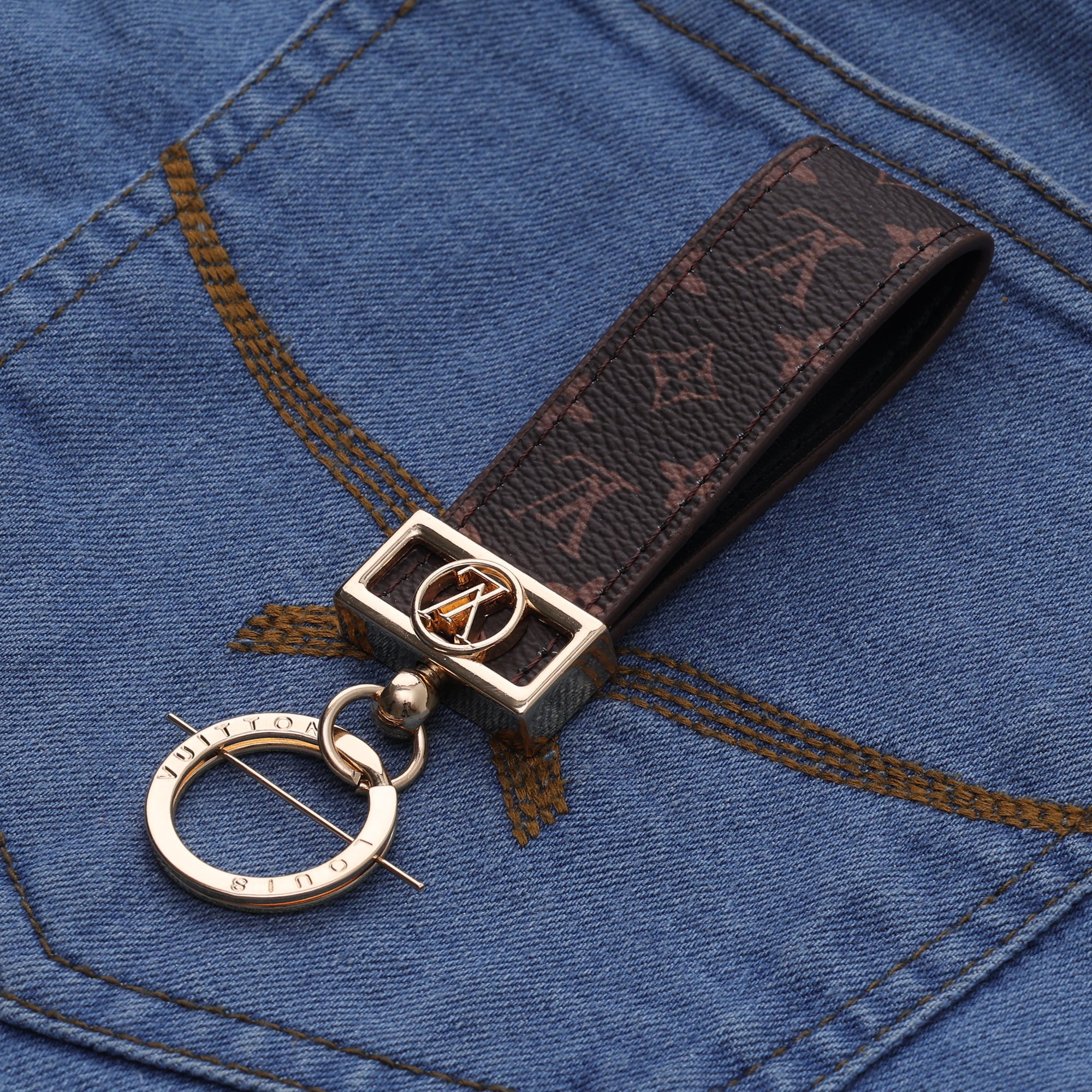 Espresso Signature Loop Keychain
