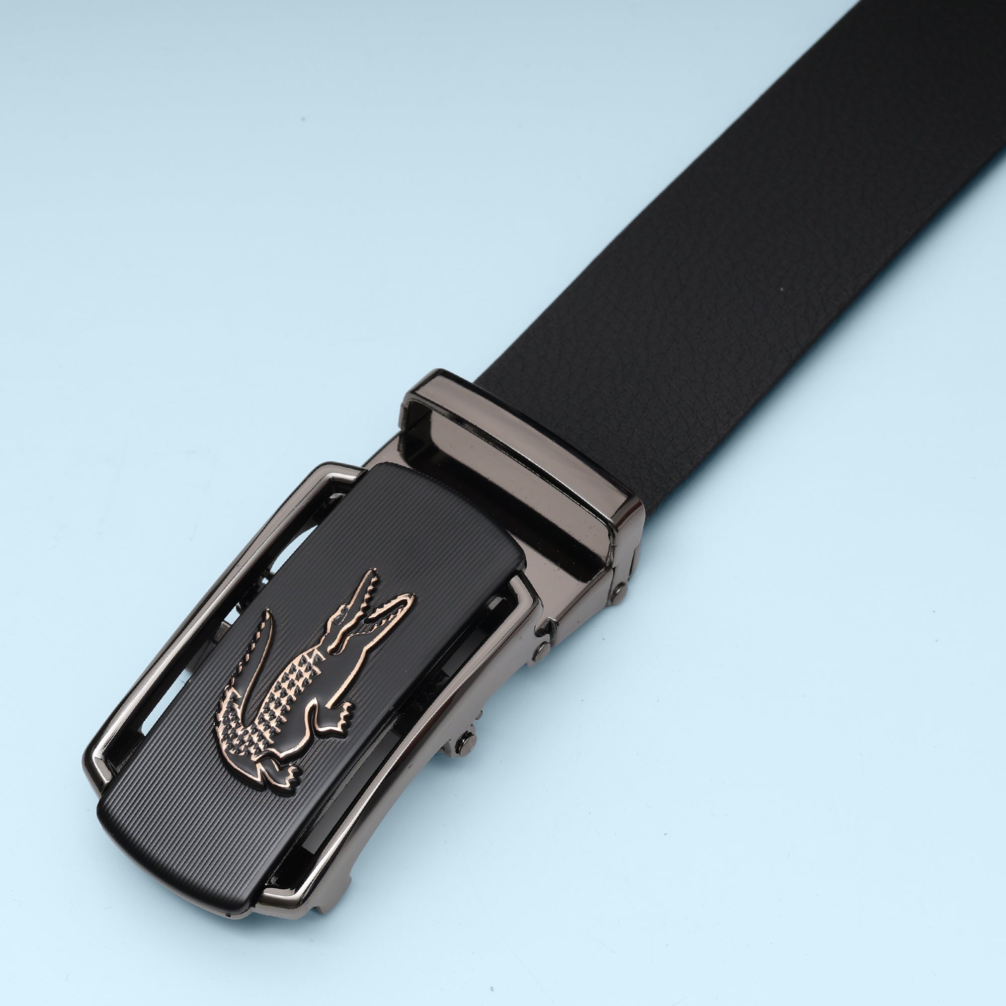 Noir Crest Automatic Buckle Belt